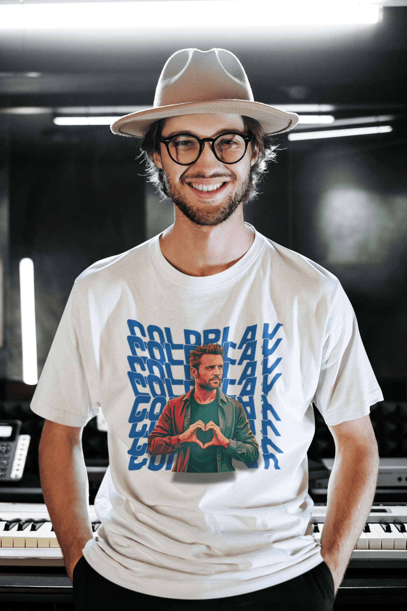 Premium Oversize Coldplay French Terry Cotton T-shirt - 240 GSM - YORD