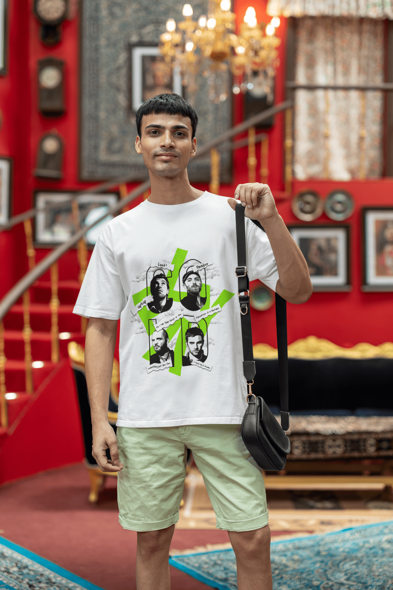Premium Oversize Coldplay French Terry Cotton T-Shirt - Luxury Concert Wear (240 GSM) - YORD