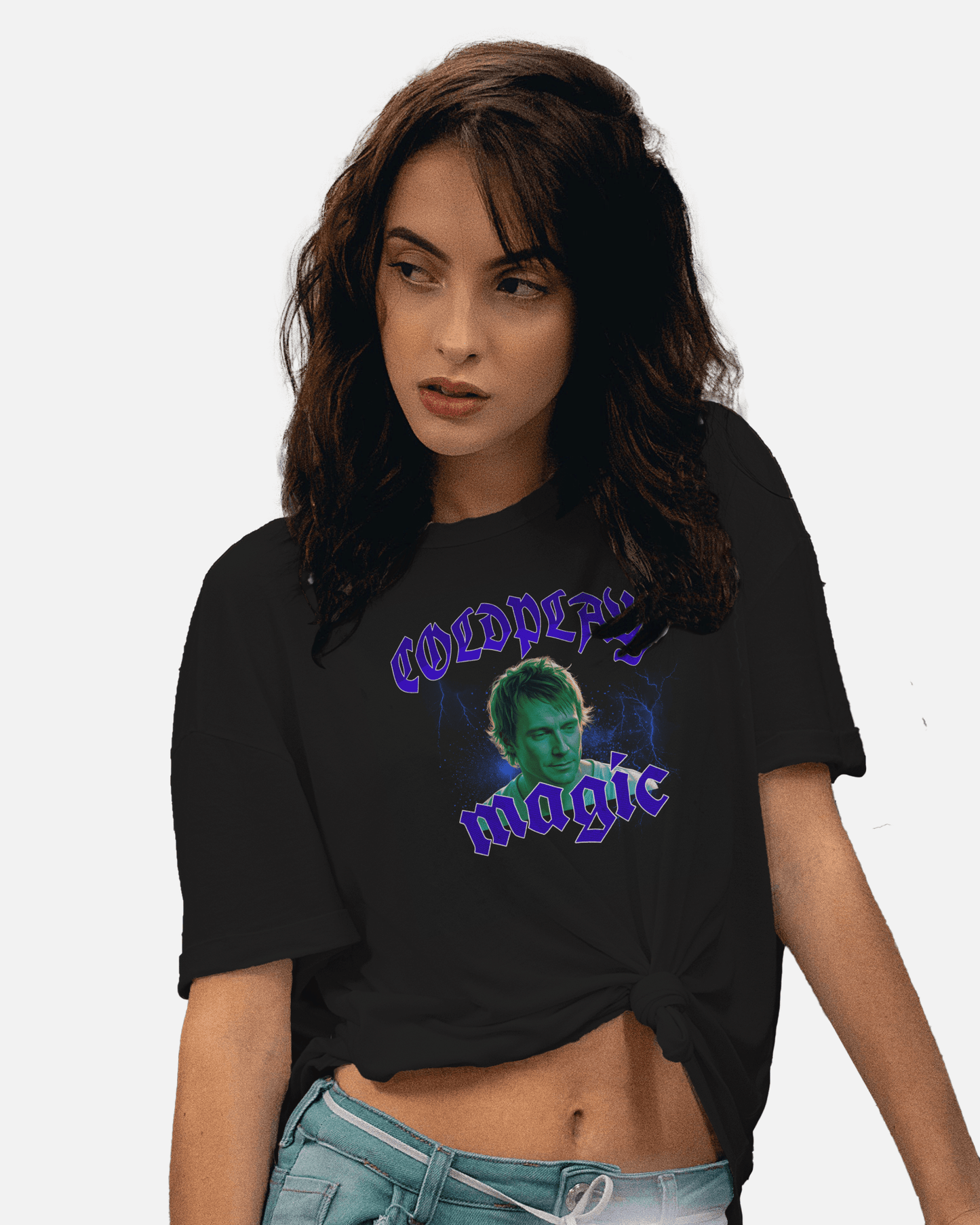 Premium Oversize Coldplay Magic T-Shirt - French Terry Cotton 240 GSM - YORD