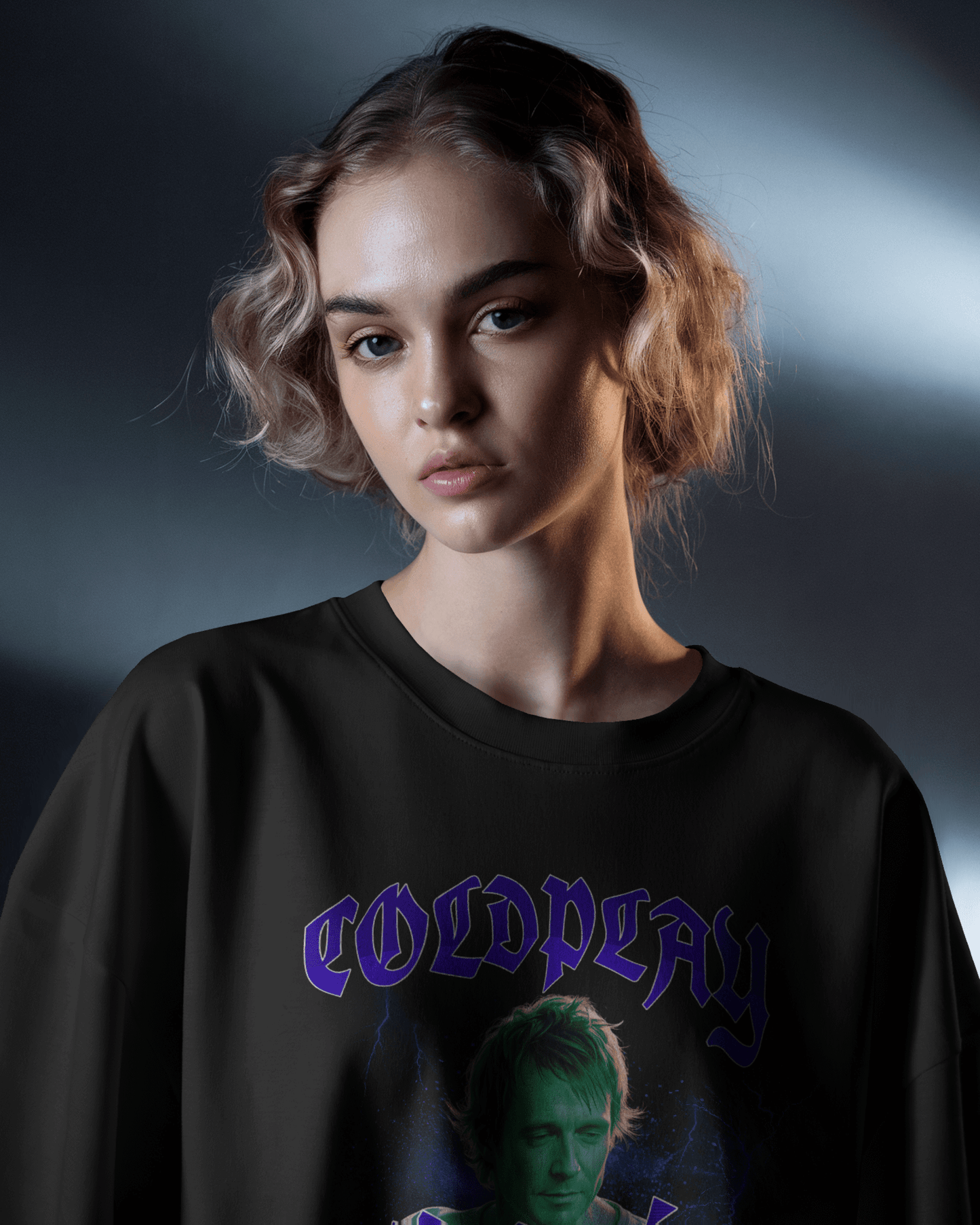 Premium Oversize Coldplay Magic T-Shirt - French Terry Cotton 240 GSM - YORD