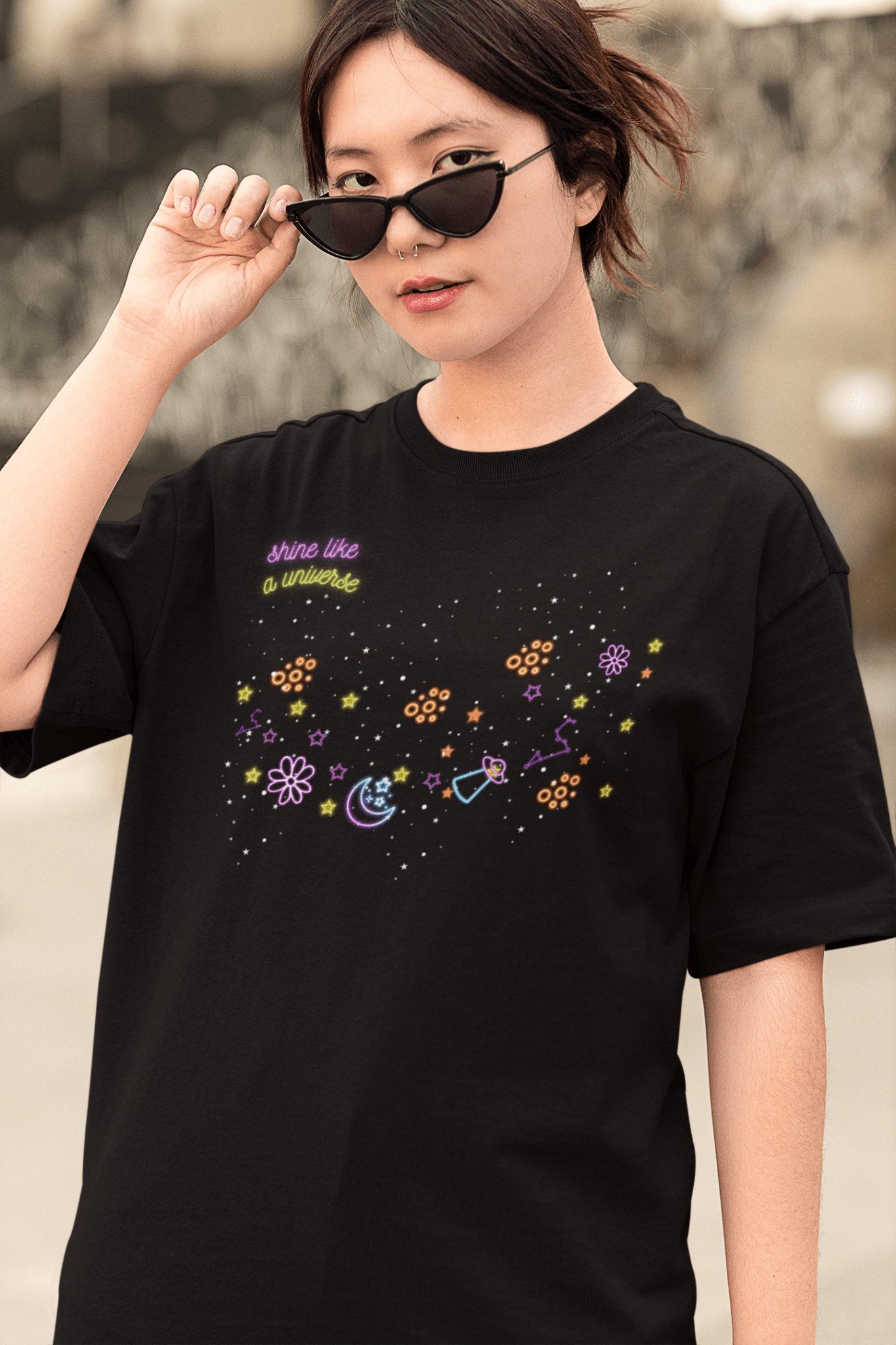 Premium Oversize French Terry Cotton Coldplay Concert T-Shirt - 240 GSM - YORD