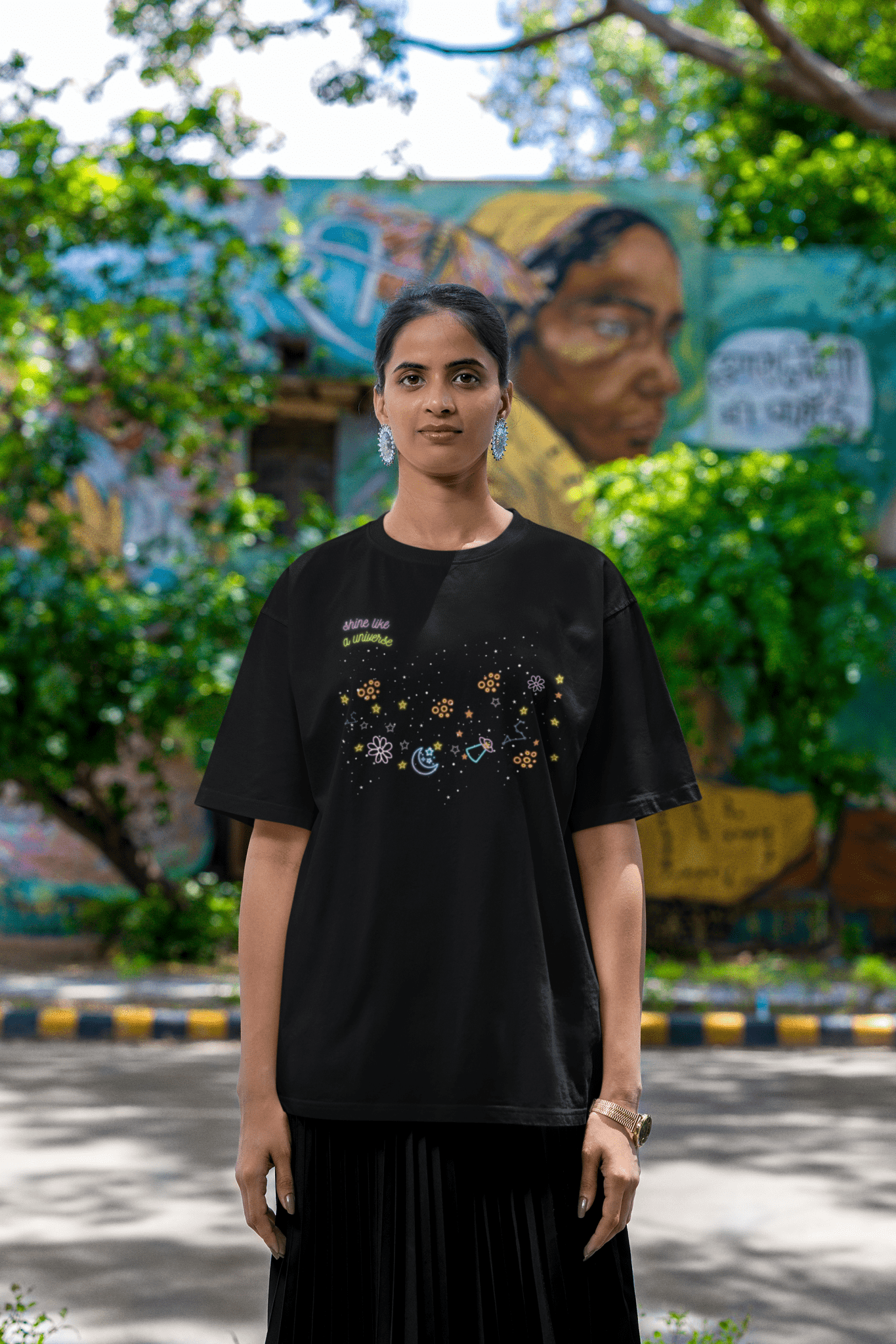 Premium Oversize French Terry Cotton Coldplay Concert T-Shirt - 240 GSM - YORD