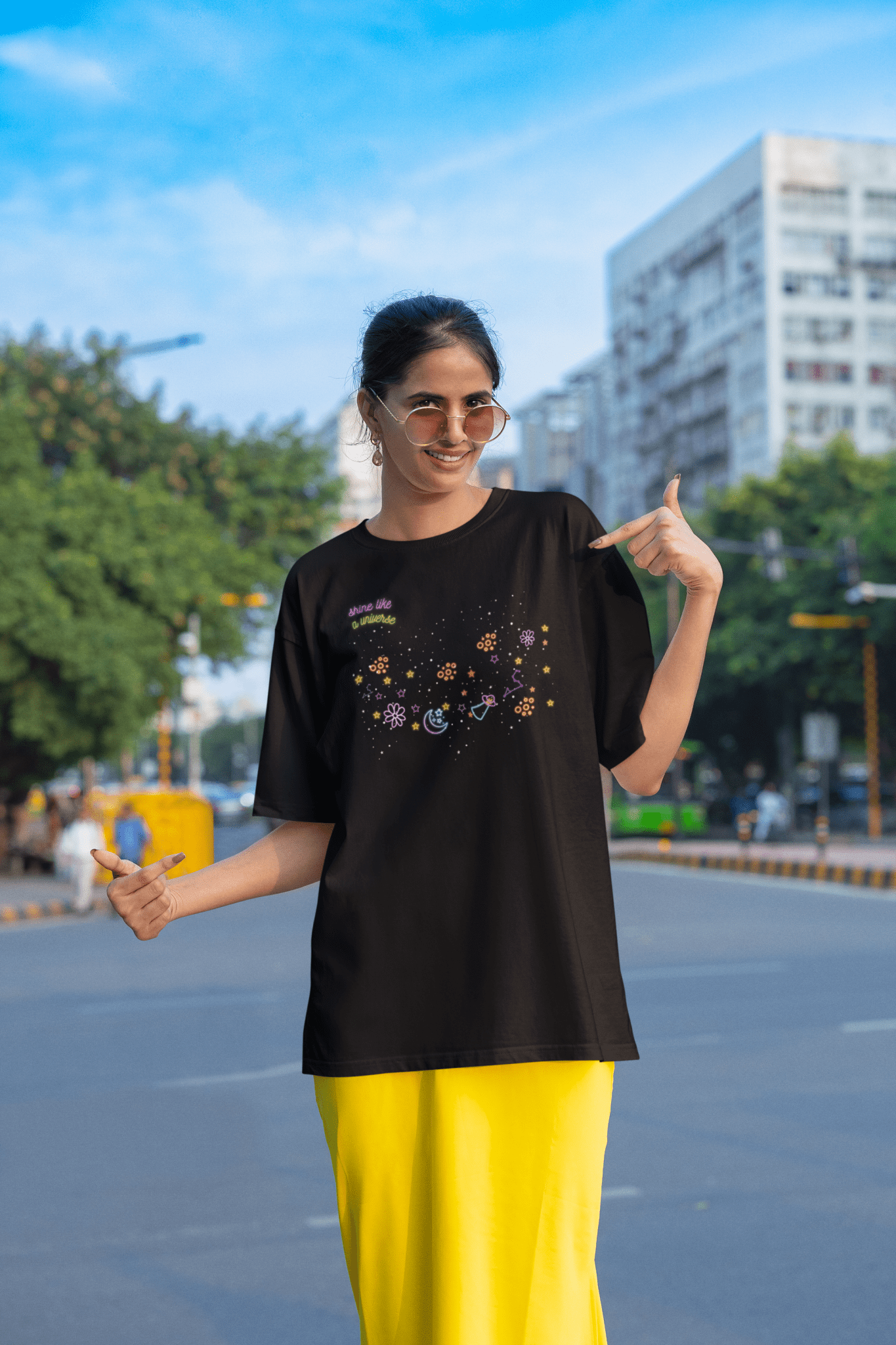 Premium Oversize French Terry Cotton Coldplay Concert T-Shirt - 240 GSM - YORD