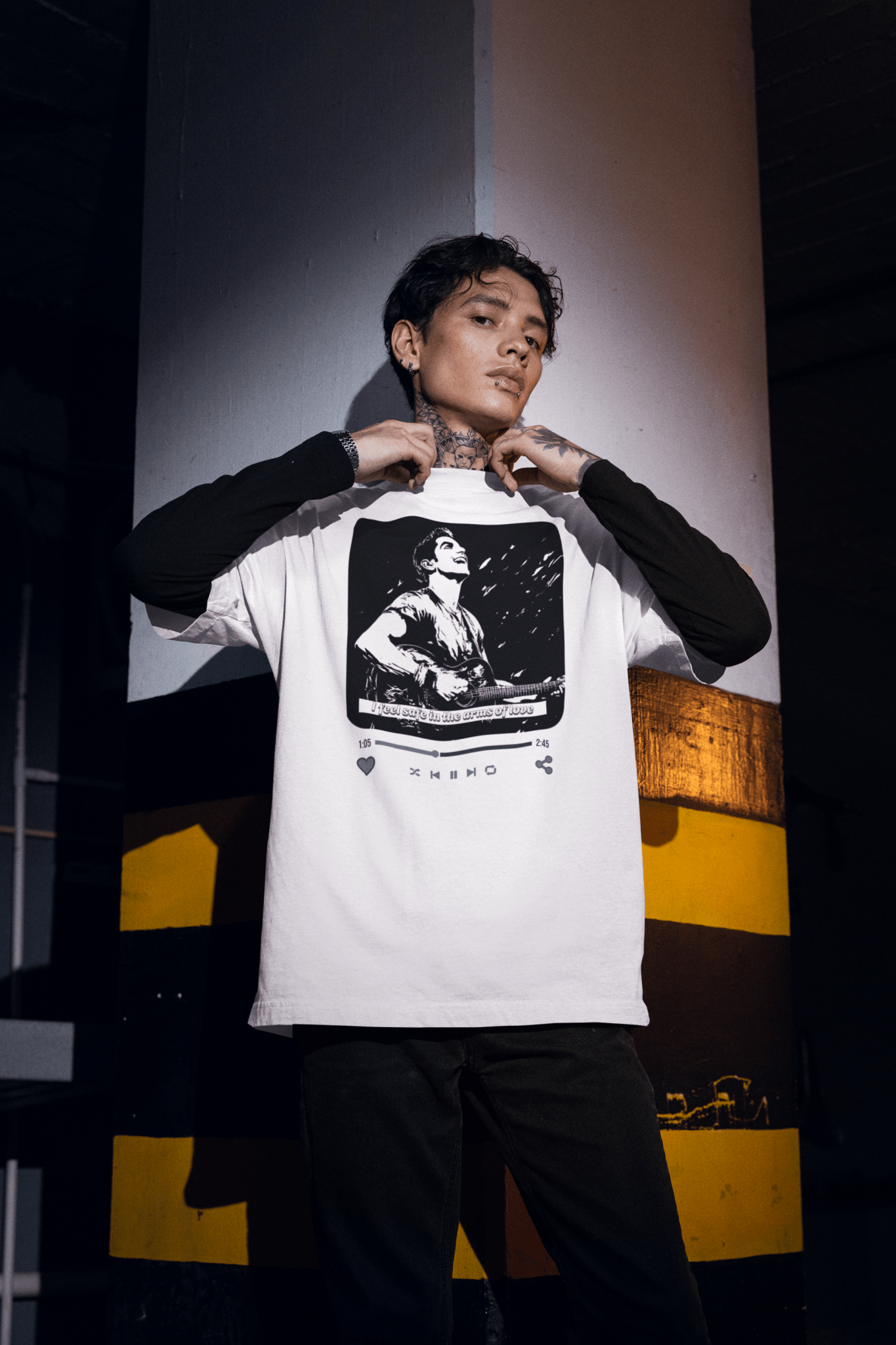 Premium Oversize French Terry Cotton Coldplay Concert T-Shirt – 240 GSM Luxury Fabric - YORD