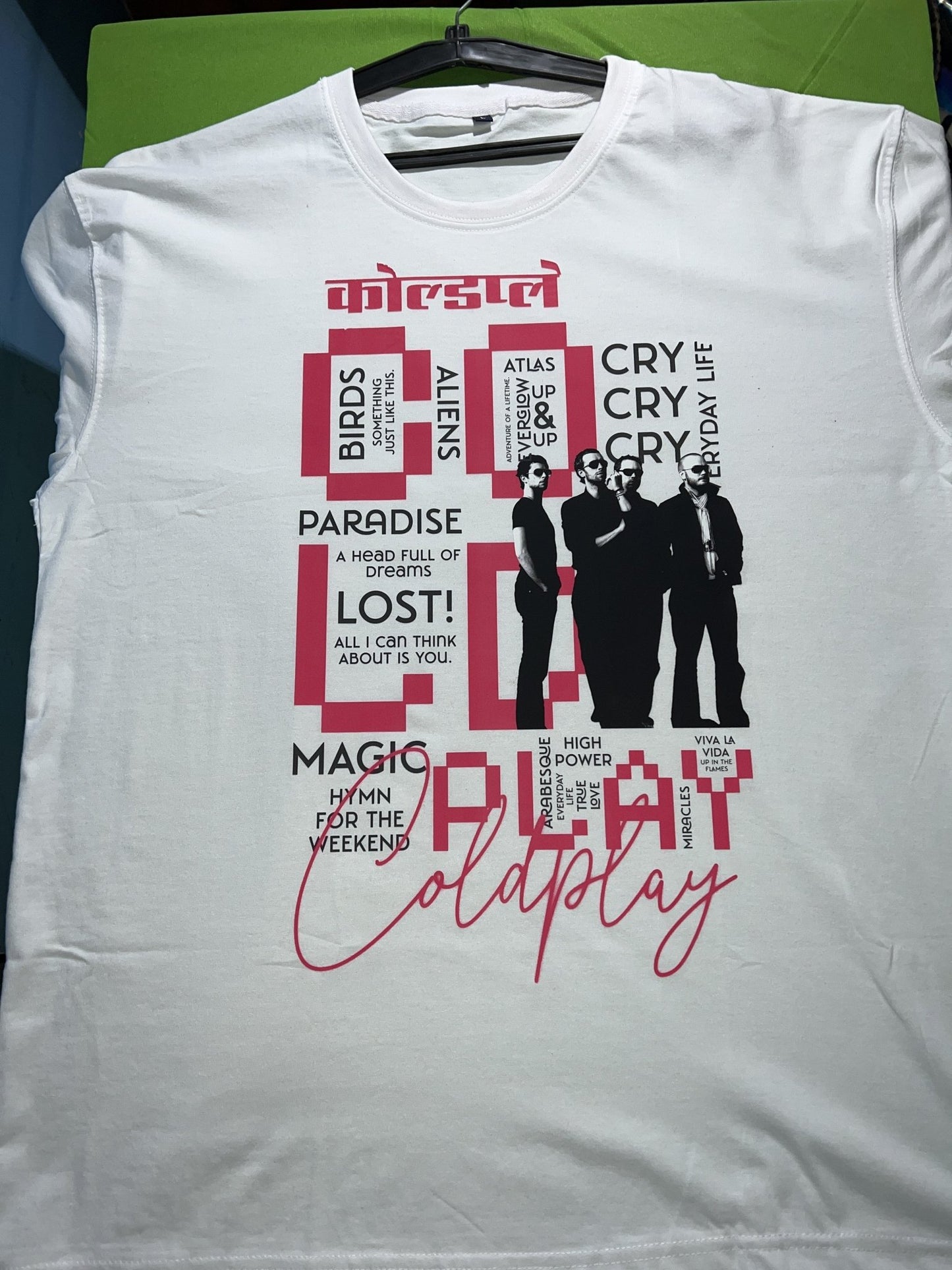 Premium Oversized Coldplay Concert T-shirt – French Terry Cotton 240 GSM - YORD