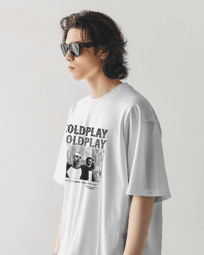 Premium Oversized Coldplay Concert T-Shirt - French Terry Cotton 240 GSM - YORD