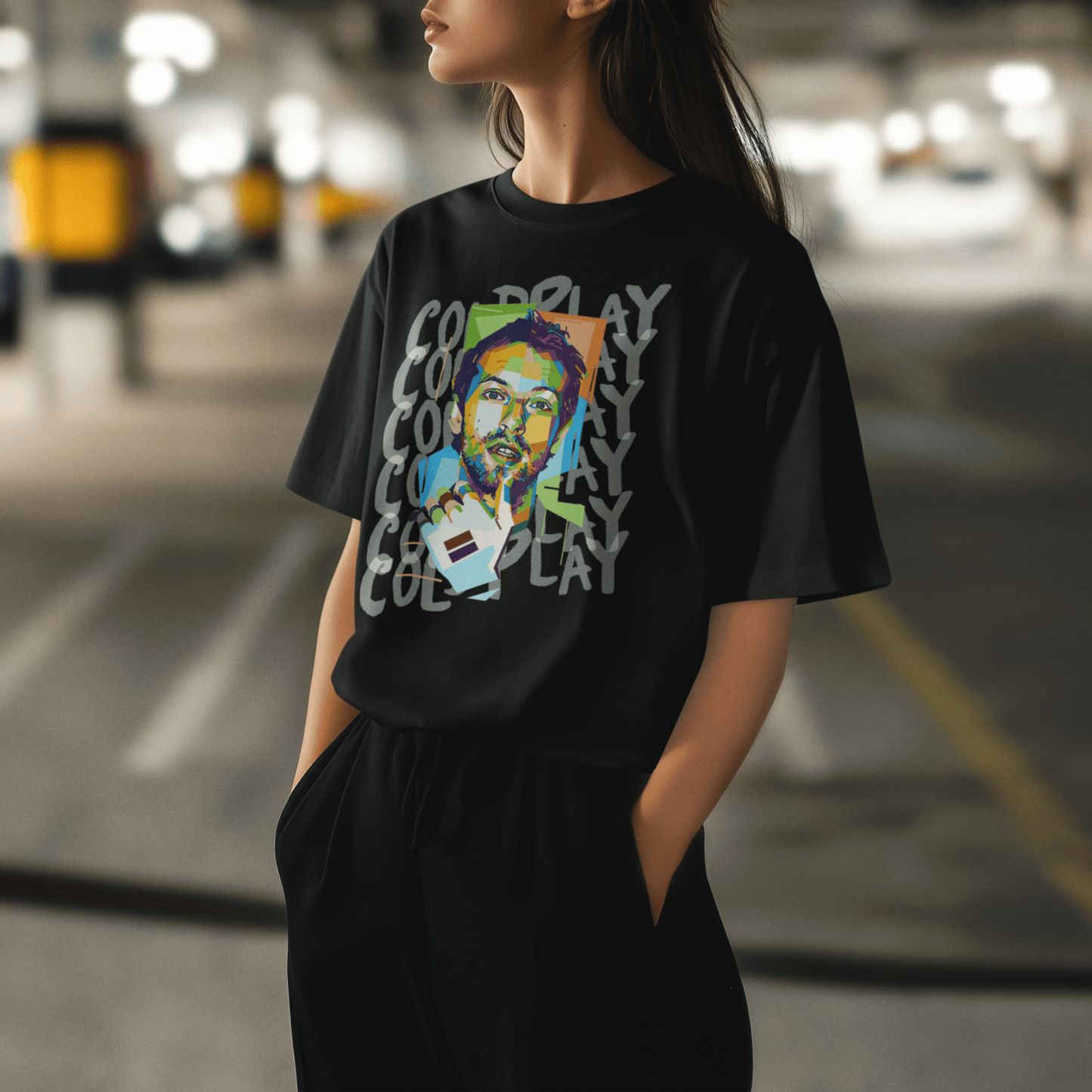 Premium Oversized Coldplay Concert T-Shirt - French Terry Cotton 240 GSM - YORD