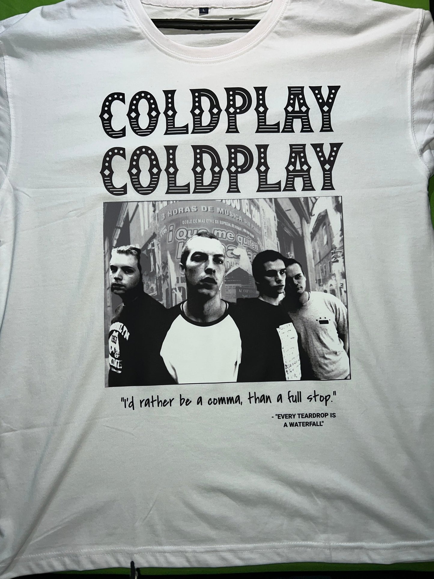 Premium Oversized Coldplay Concert T-Shirt - French Terry Cotton 240 GSM - YORD