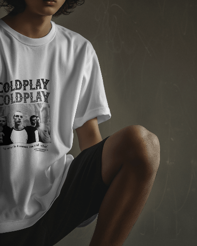 Premium Oversized Coldplay Concert T-Shirt - French Terry Cotton 240 GSM - YORD