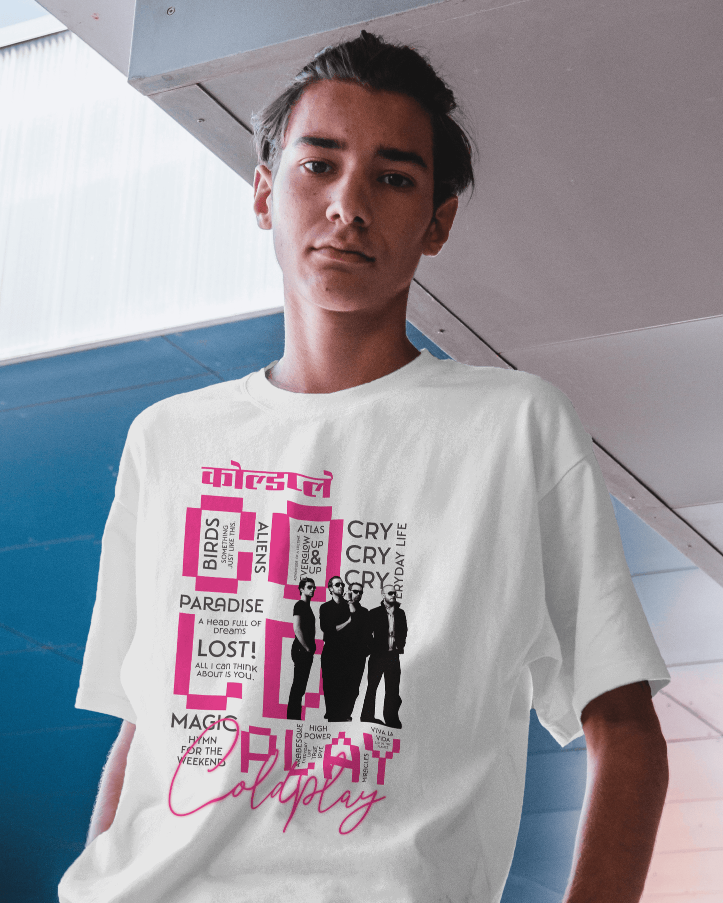 Premium Oversized Coldplay Concert T-shirt – French Terry Cotton 240 GSM - YORD