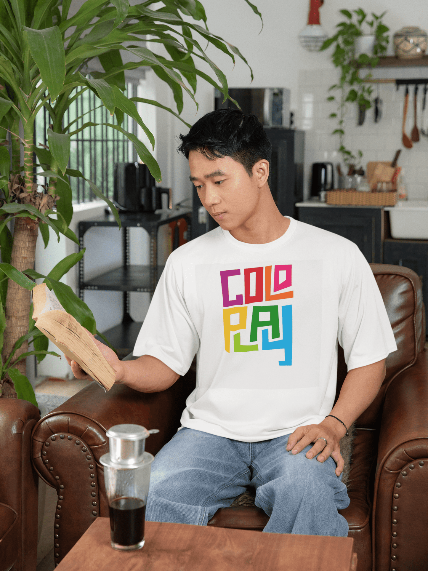 Premium Oversized Coldplay Concert T-Shirt - French Terry Cotton 240 GSM - YORD