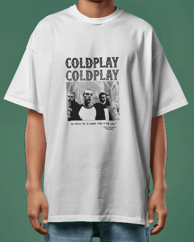Premium Oversized Coldplay Concert T-Shirt - French Terry Cotton 240 GSM - YORD
