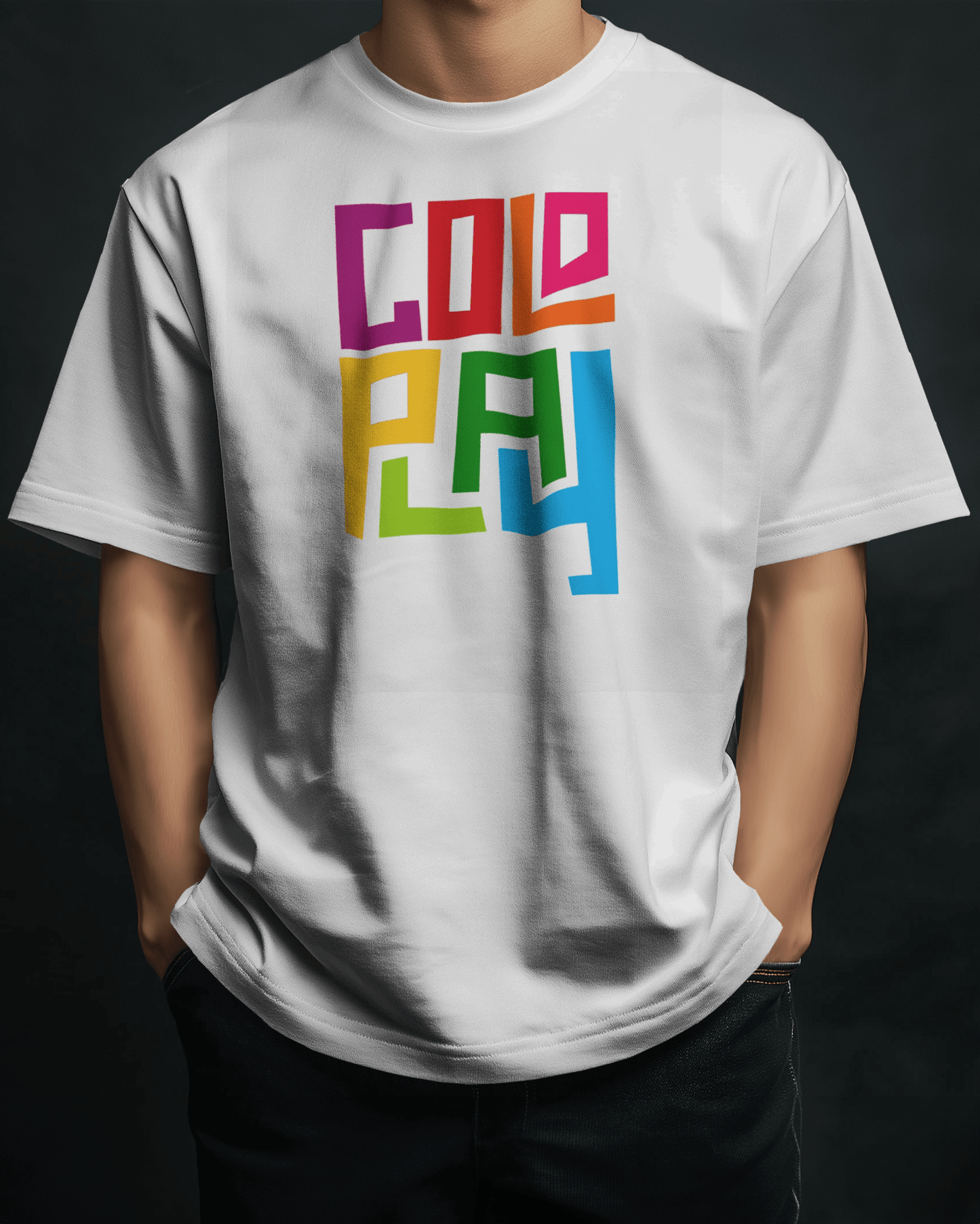 Premium Oversized Coldplay Concert T-Shirt - French Terry Cotton 240 GSM - YORD