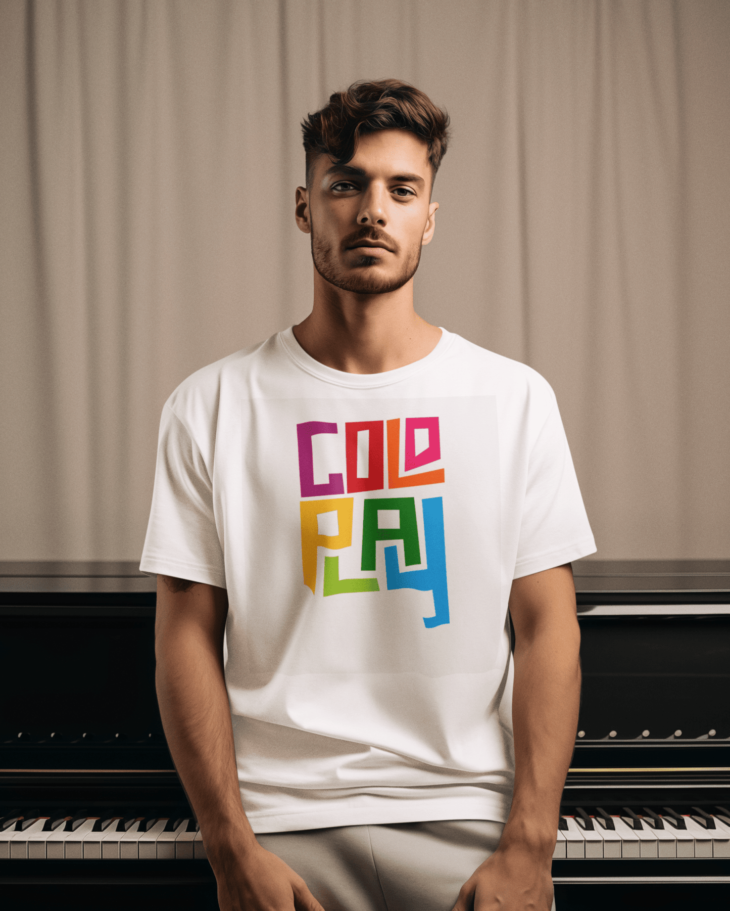 Premium Oversized Coldplay Concert T-Shirt - French Terry Cotton 240 GSM - YORD