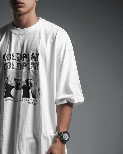 Premium Oversized Coldplay Concert T-Shirt - French Terry Cotton 240 GSM - YORD