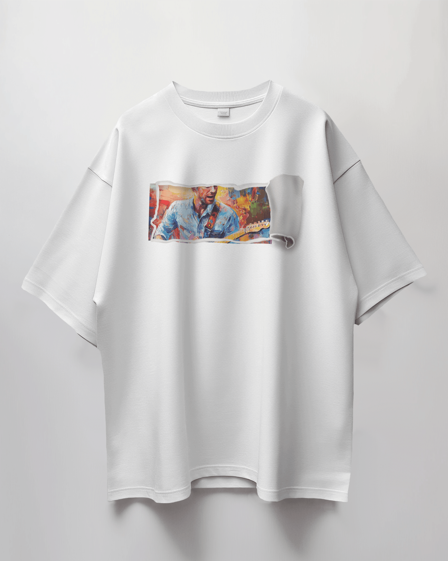 Premium Oversized French Terry Cotton 240 GSM Coldplay Concert T-Shirt – Luxury Art - Inspired Design - YORD