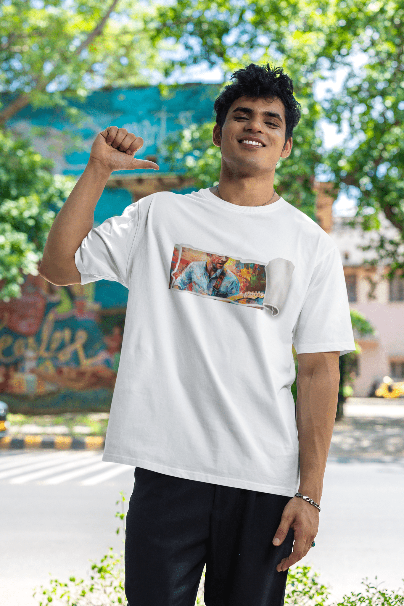 Premium Oversized French Terry Cotton 240 GSM Coldplay Concert T-Shirt – Luxury Art - Inspired Design - YORD