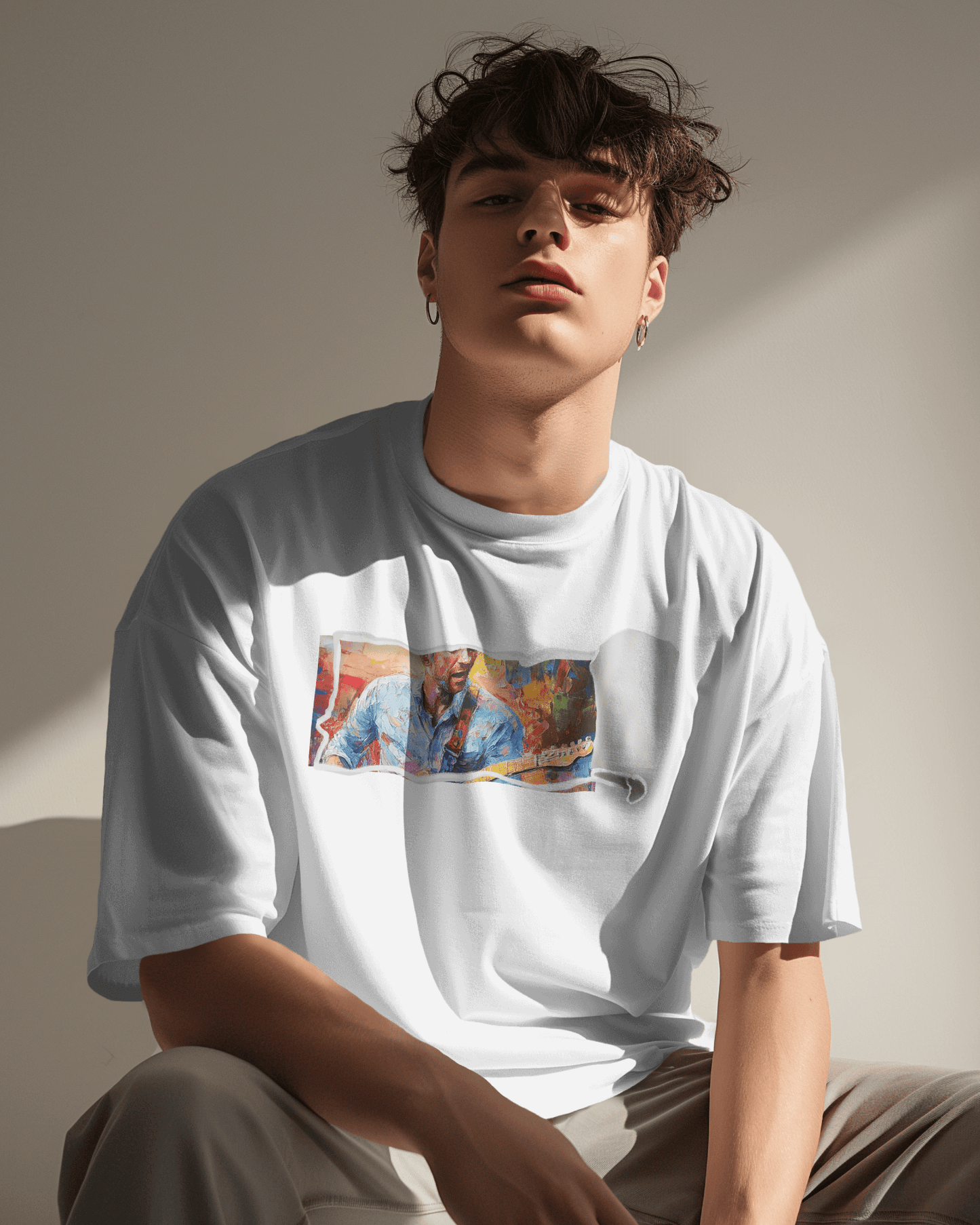 Premium Oversized French Terry Cotton 240 GSM Coldplay Concert T-Shirt – Luxury Art - Inspired Design - YORD