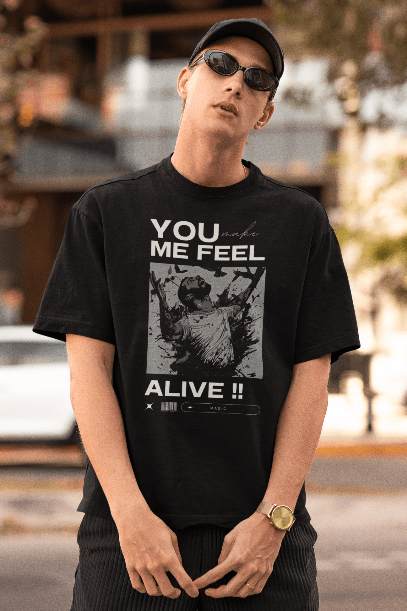 Premium Oversized French Terry Cotton Coldplay Concert T-shirt – 240 GSM - YORD