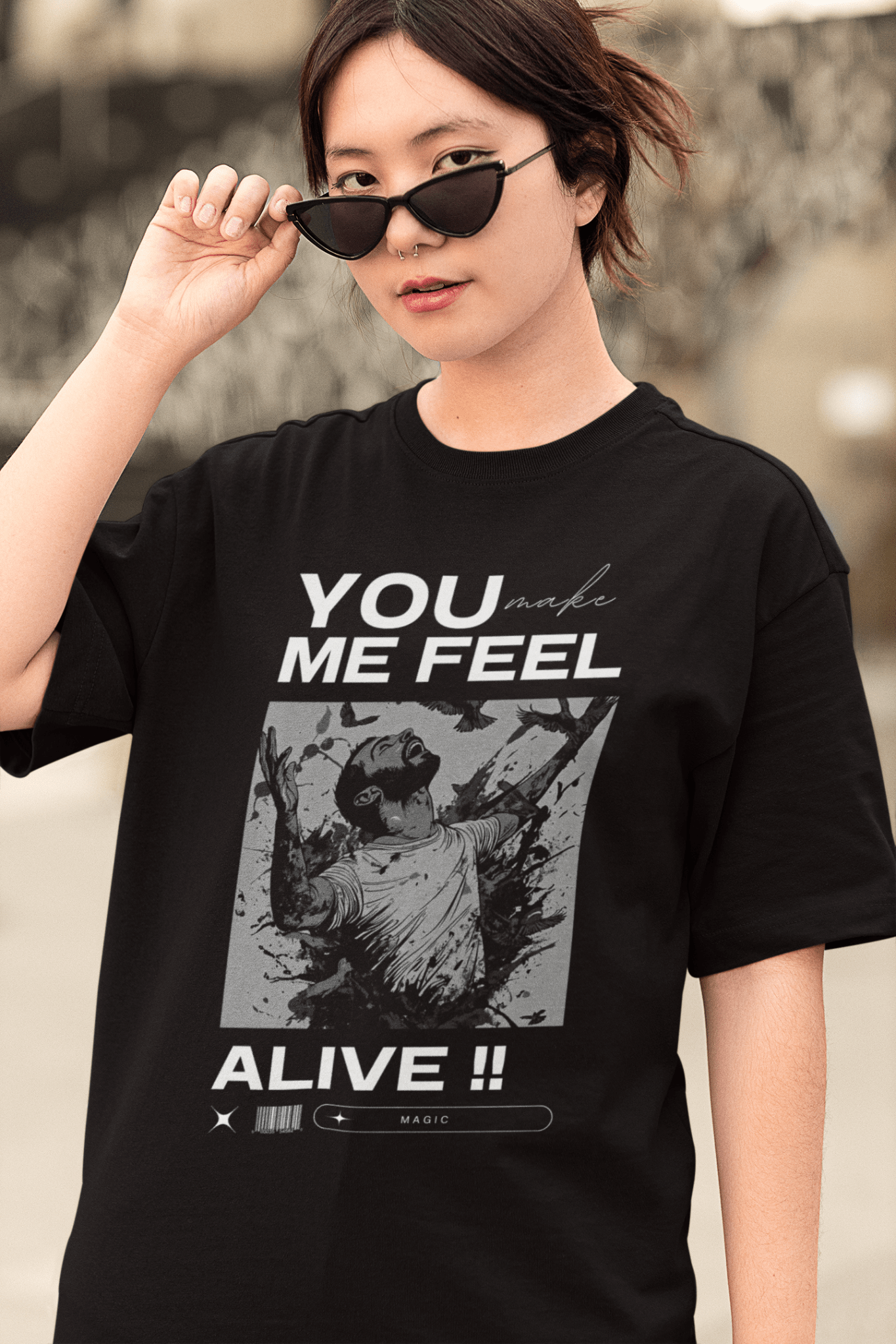 Premium Oversized French Terry Cotton Coldplay Concert T-shirt – 240 GSM - YORD