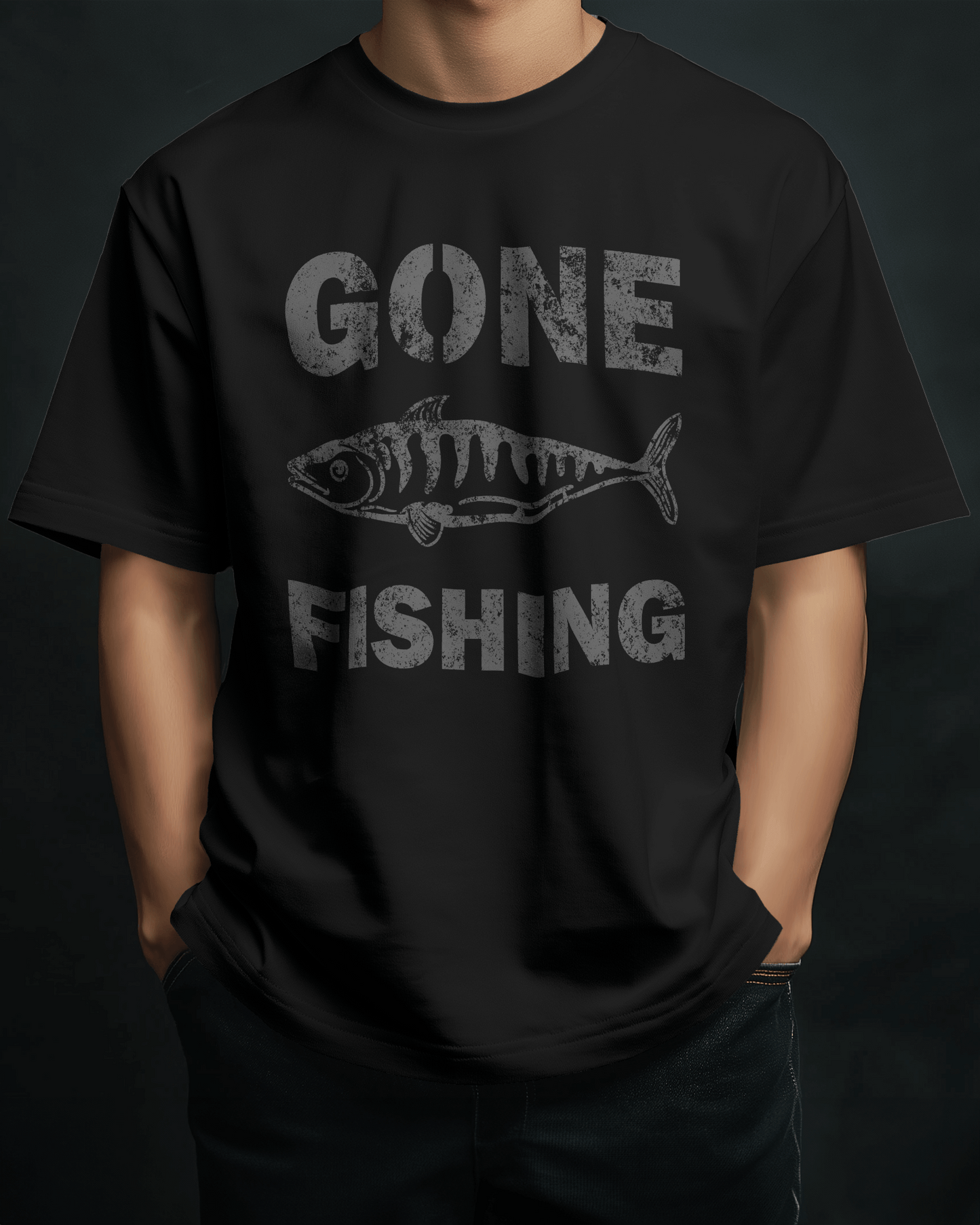 Premium Oversized 'GONE FISHING' T-Shirt | Limited Edition - YORD