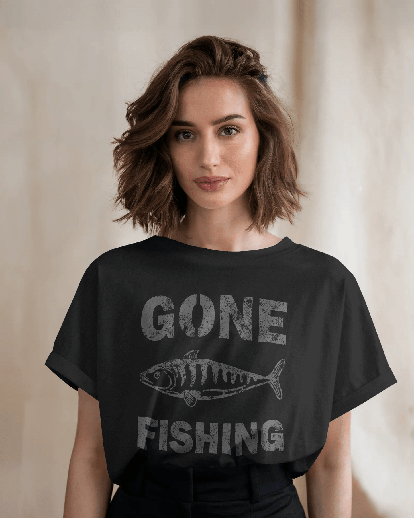 Premium Oversized 'GONE FISHING' T-Shirt | Limited Edition - YORD