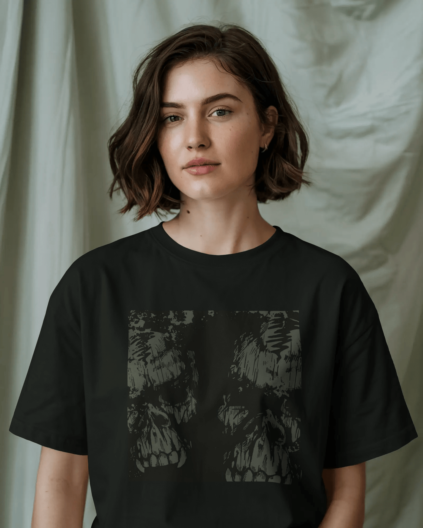 Premium Oversized Skull Graphic T-Shirt | Limited Edition - YORD
