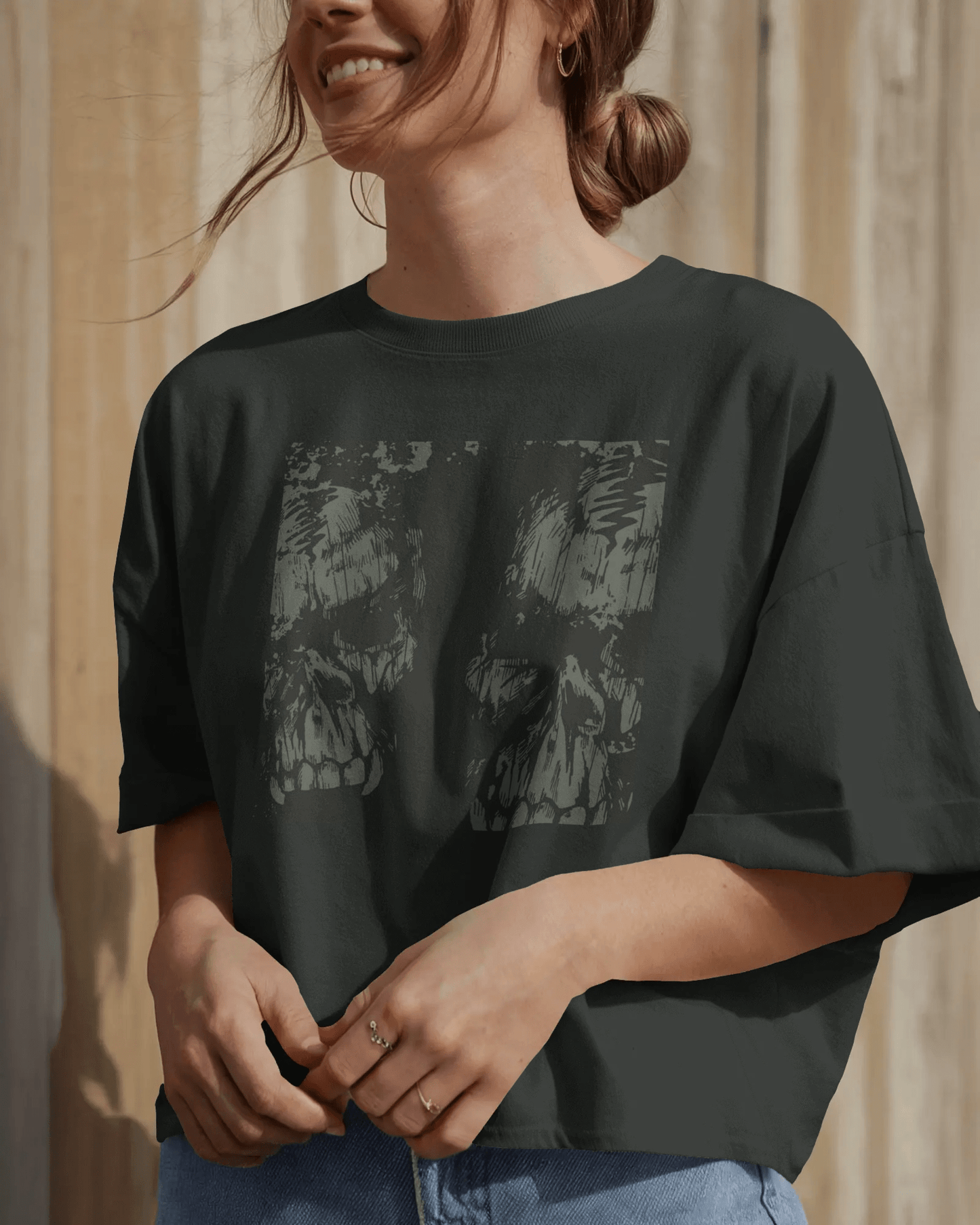 Premium Oversized Skull Graphic T-Shirt | Limited Edition - YORD