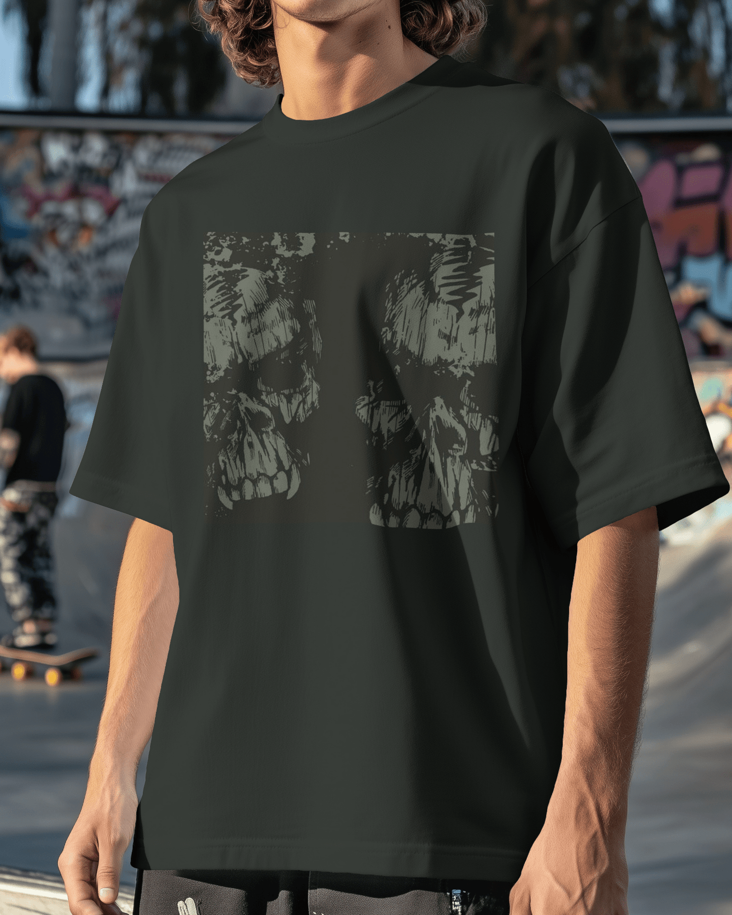 Premium Oversized Skull Graphic T-Shirt | Limited Edition - YORD
