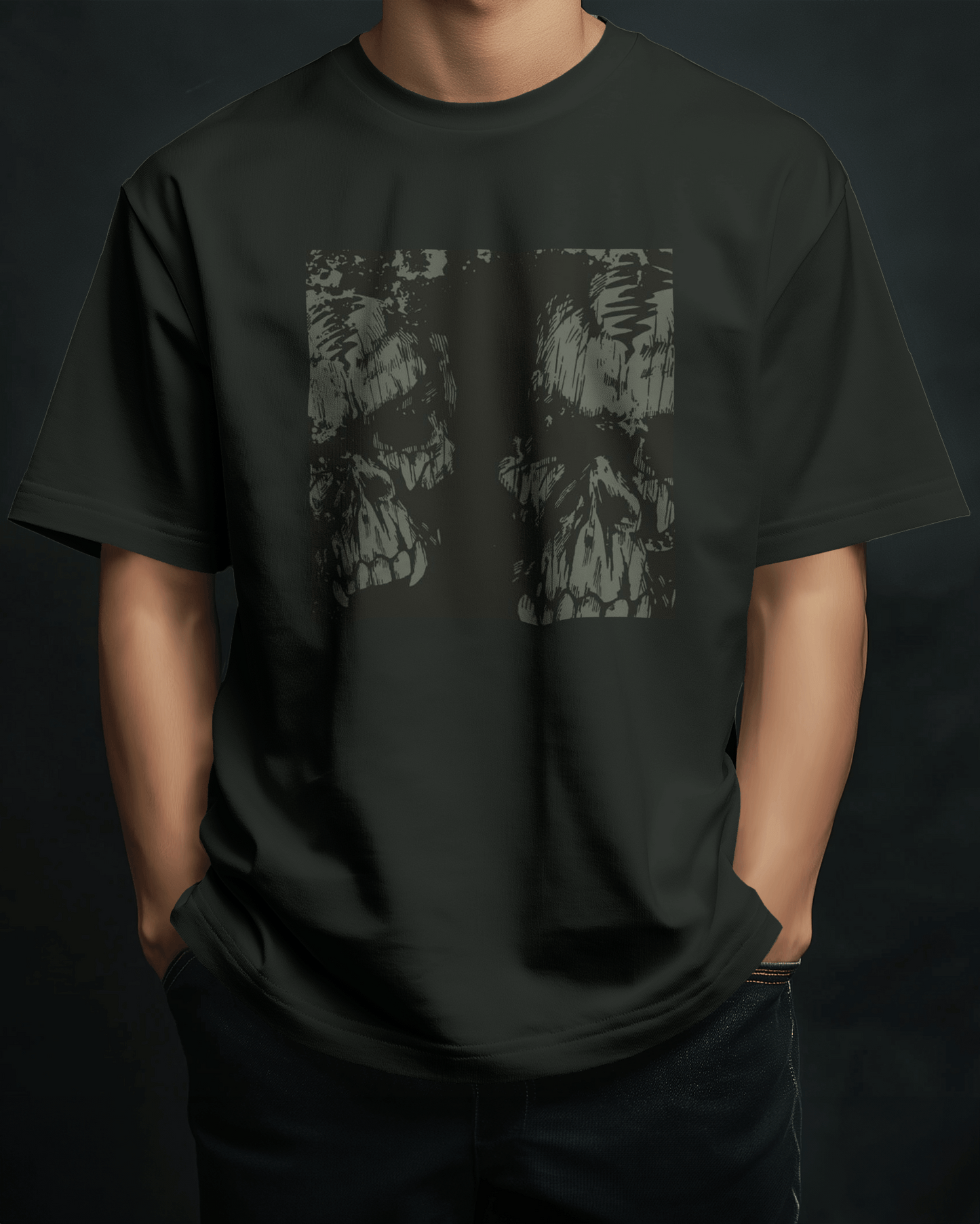 Premium Oversized Skull Graphic T-Shirt | Limited Edition - YORD