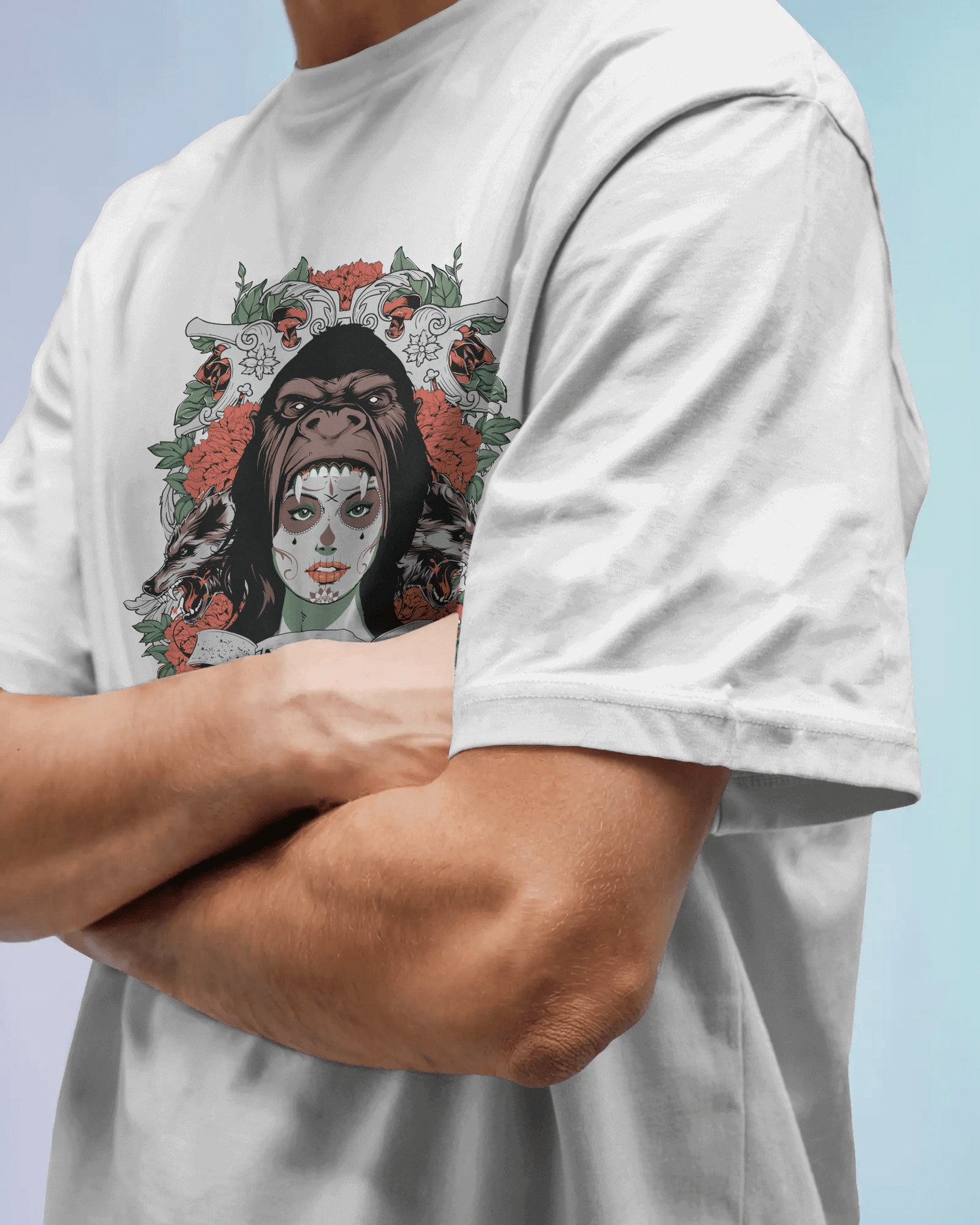Premium Oversized 'Vengeance' Gothic Art T-Shirt - YORD