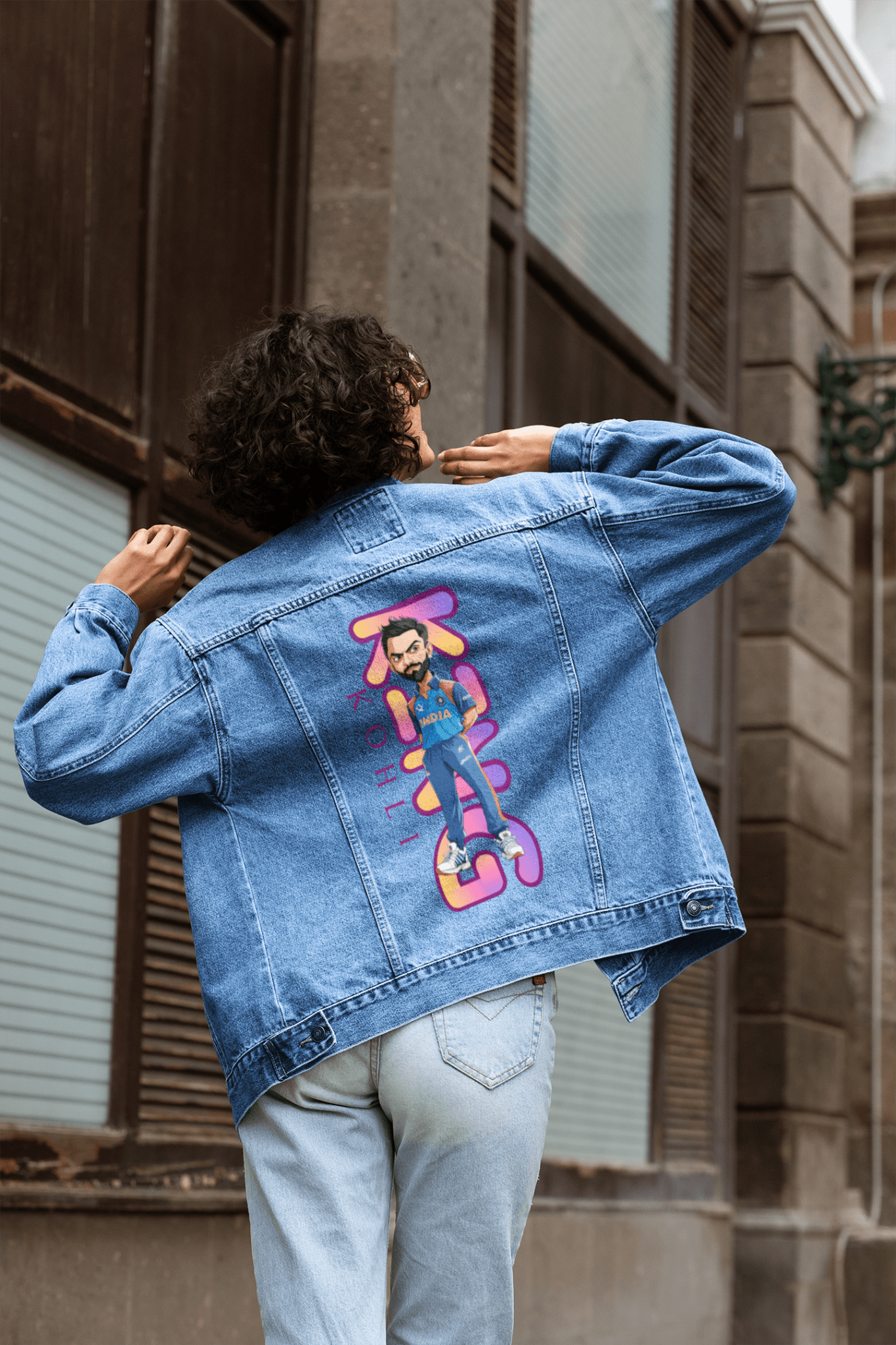 Premium RCB Indian Cricket Customized Denim Jacket - YORD