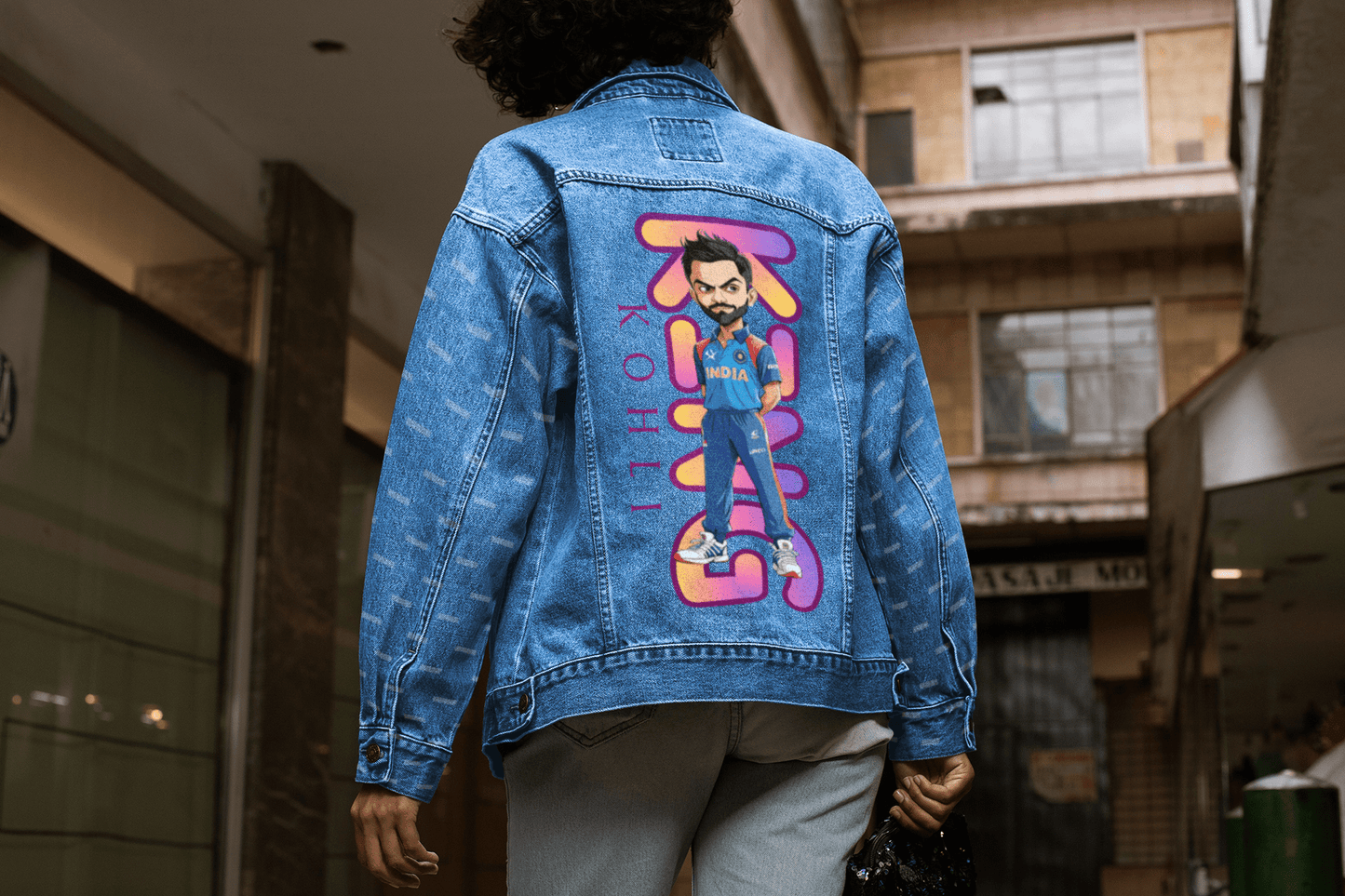 Premium RCB Indian Cricket Customized Denim Jacket - YORD