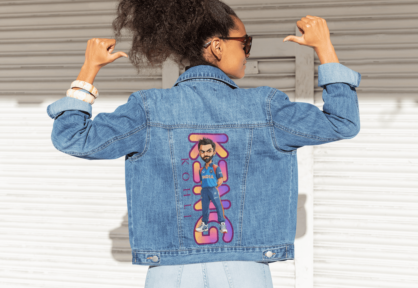 Premium RCB Indian Cricket Customized Denim Jacket - YORD