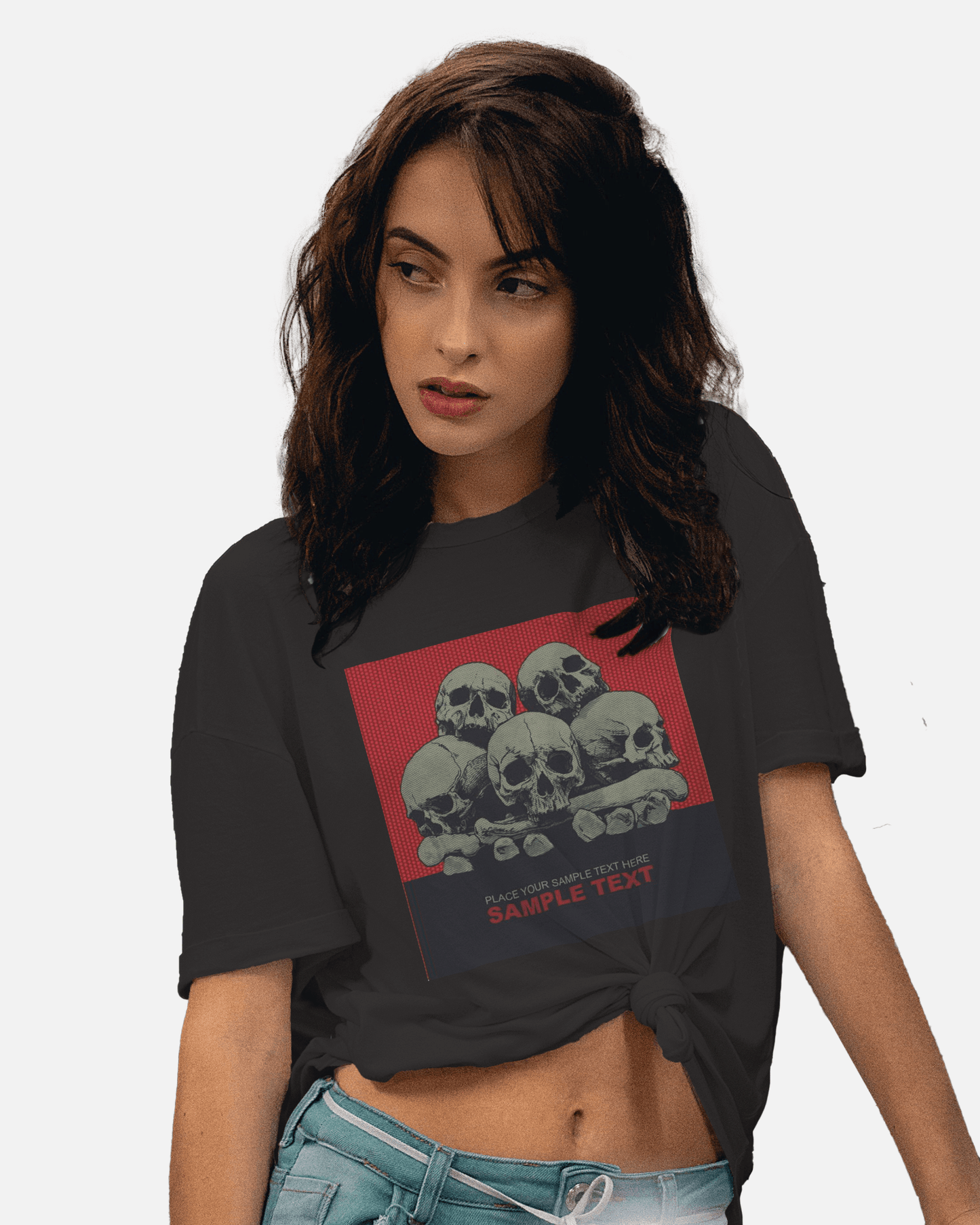 Premium Skull Pile Graphic Regular T-Shirt - YORD