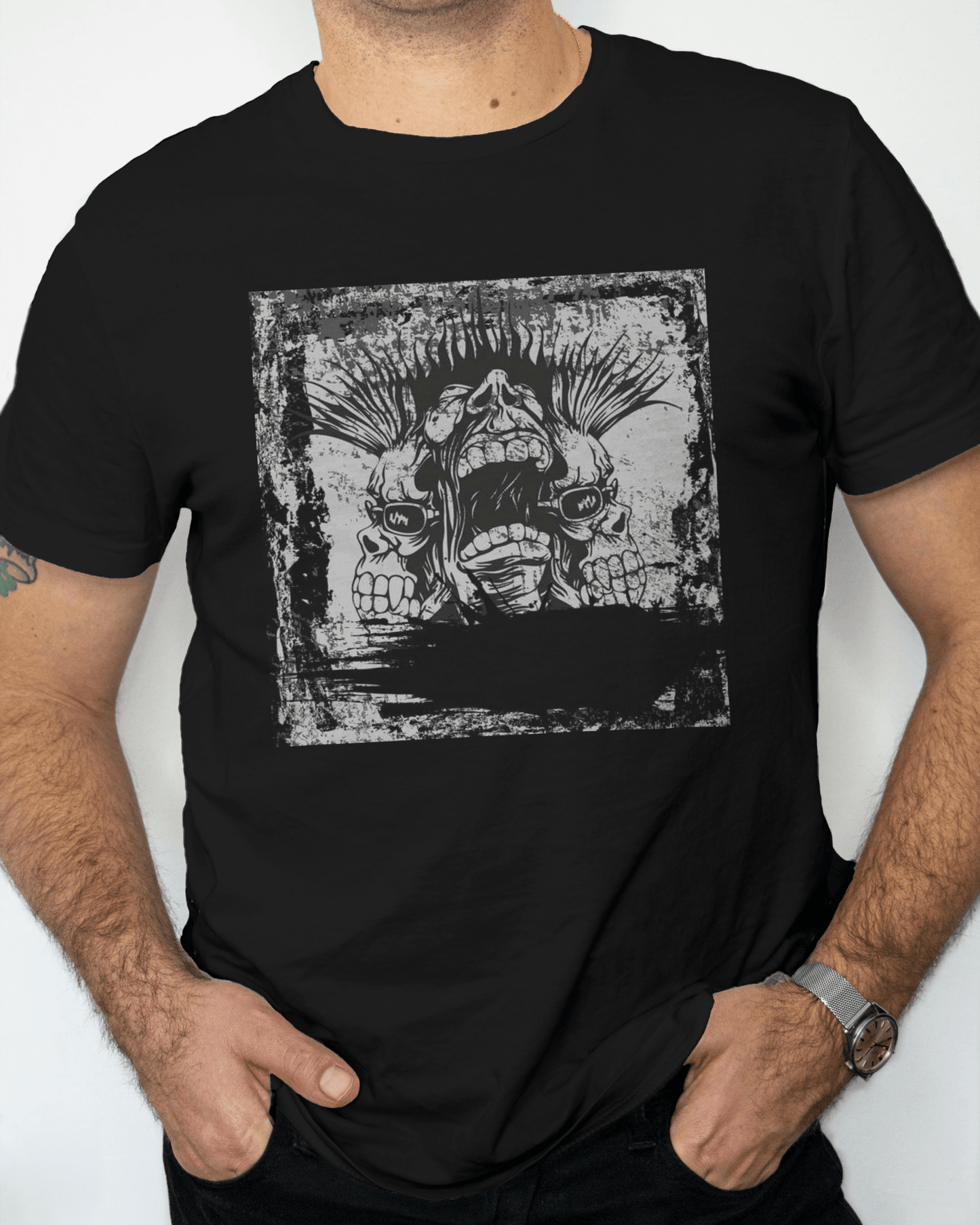 Premium Skull Rage Graphic T-shirt | Limited Edition - YORD