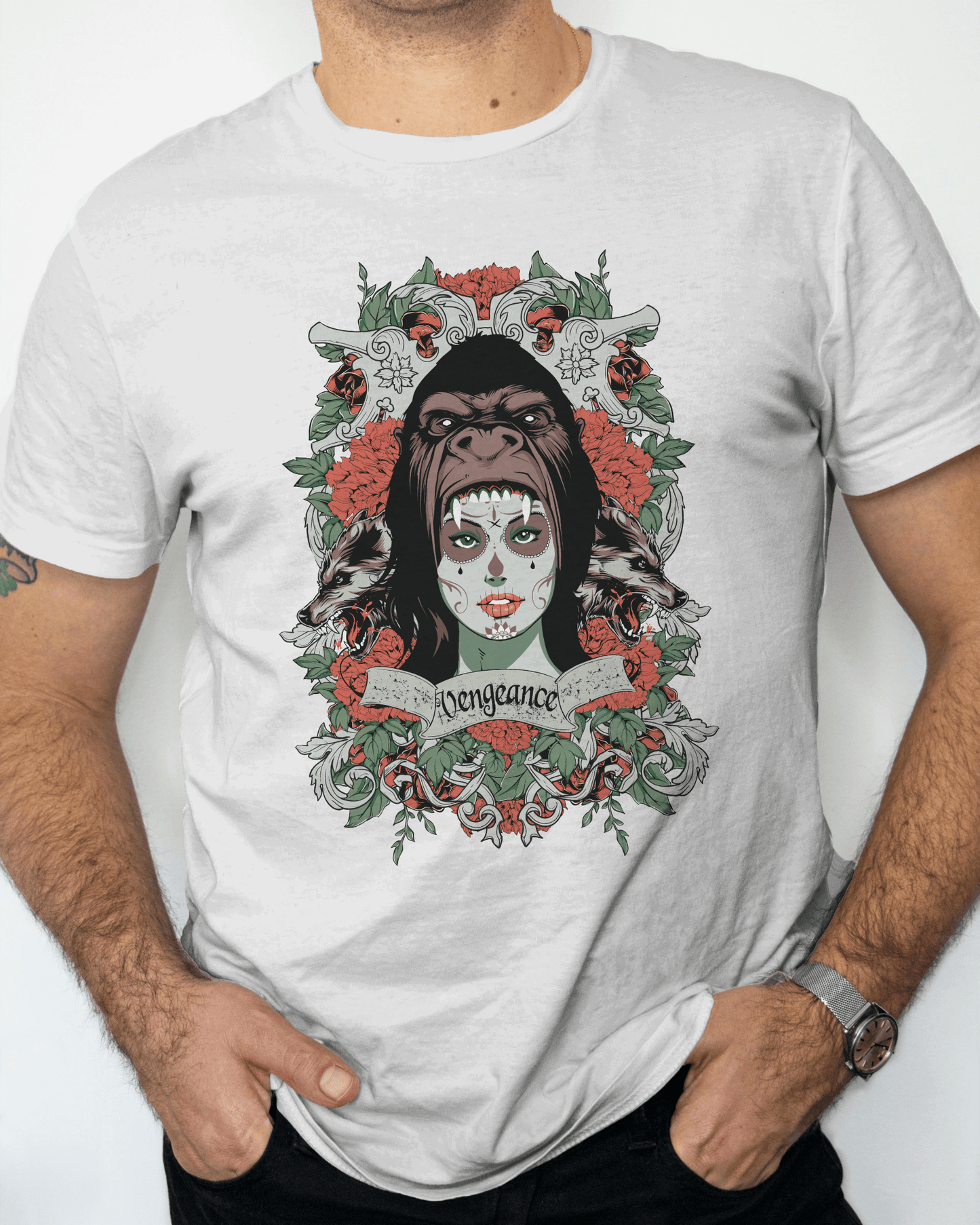 Premium Vengeance Gothic Art Regular T-shirt - YORD