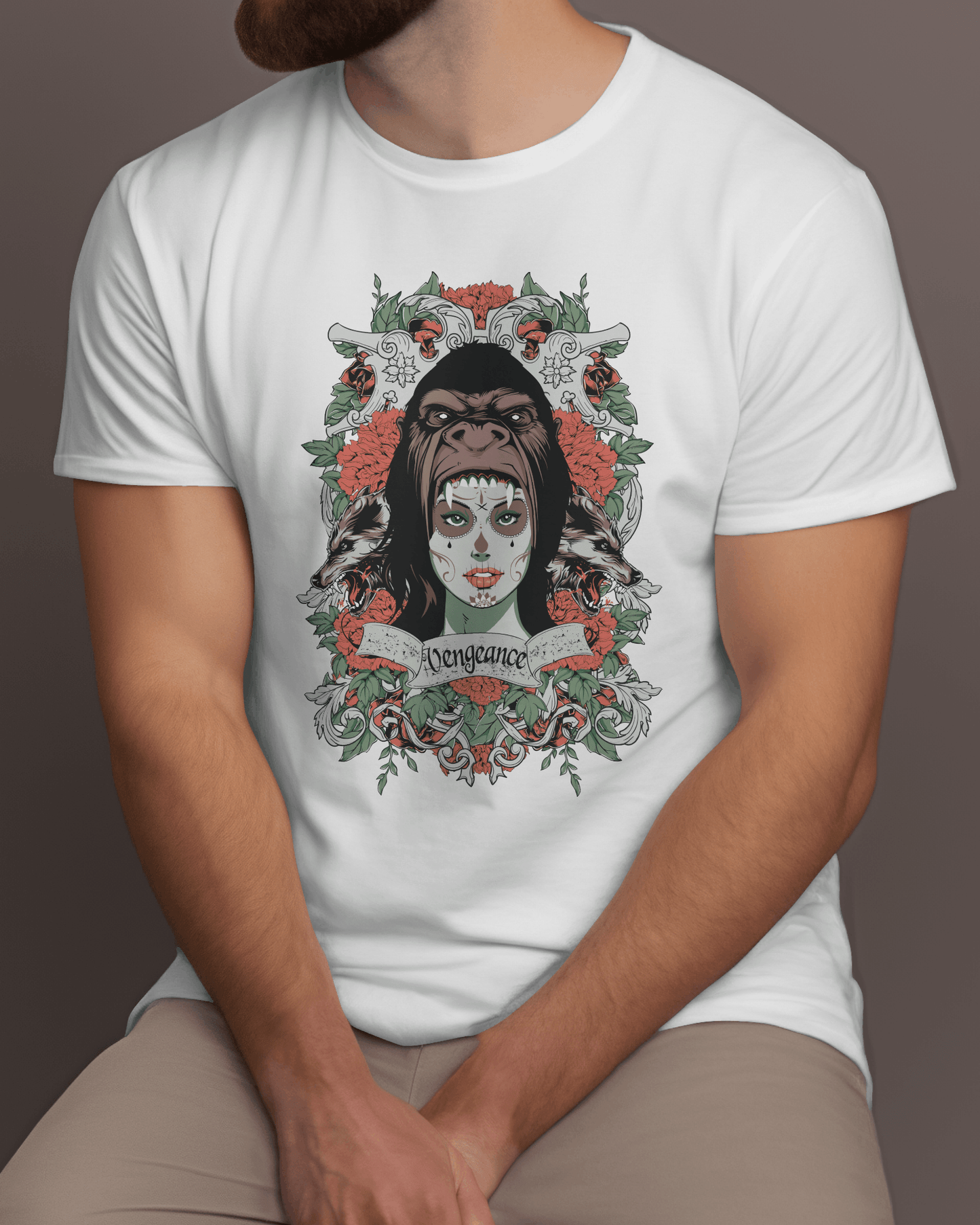 Premium Vengeance Gothic Art Regular T-shirt - YORD