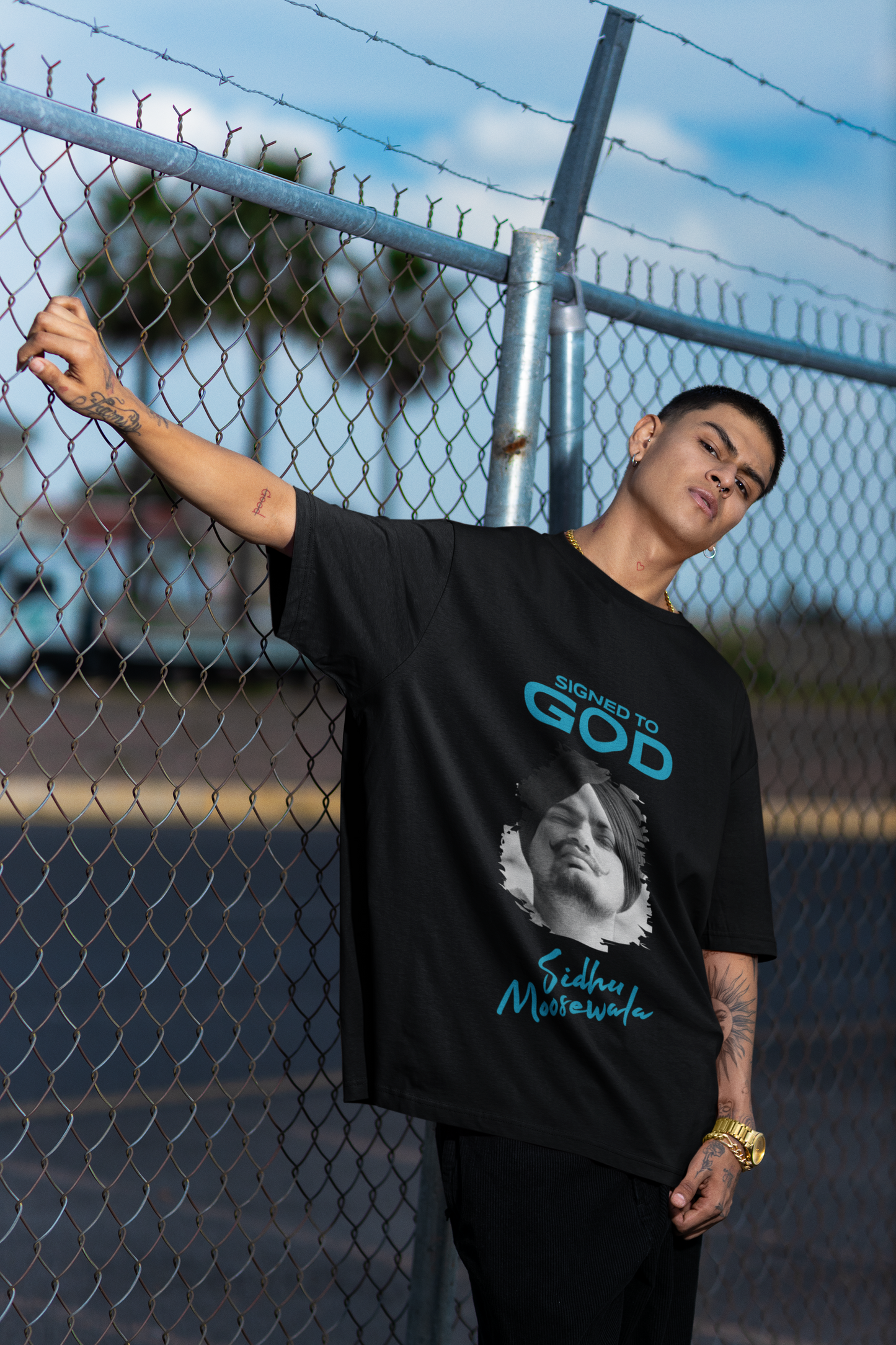 Premium Sidhu Moosewala 'Signed To God' Tribute T-shirt