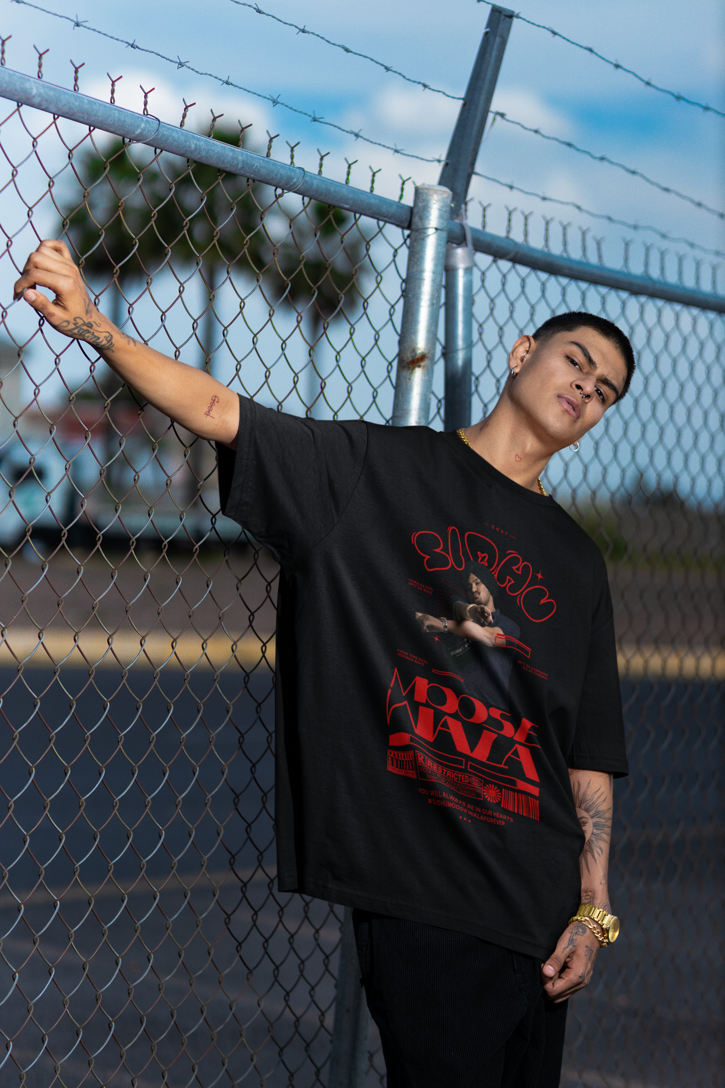 Premium Oversized Sidhu Moose Wala Tribute T-shirt | Limited Edition