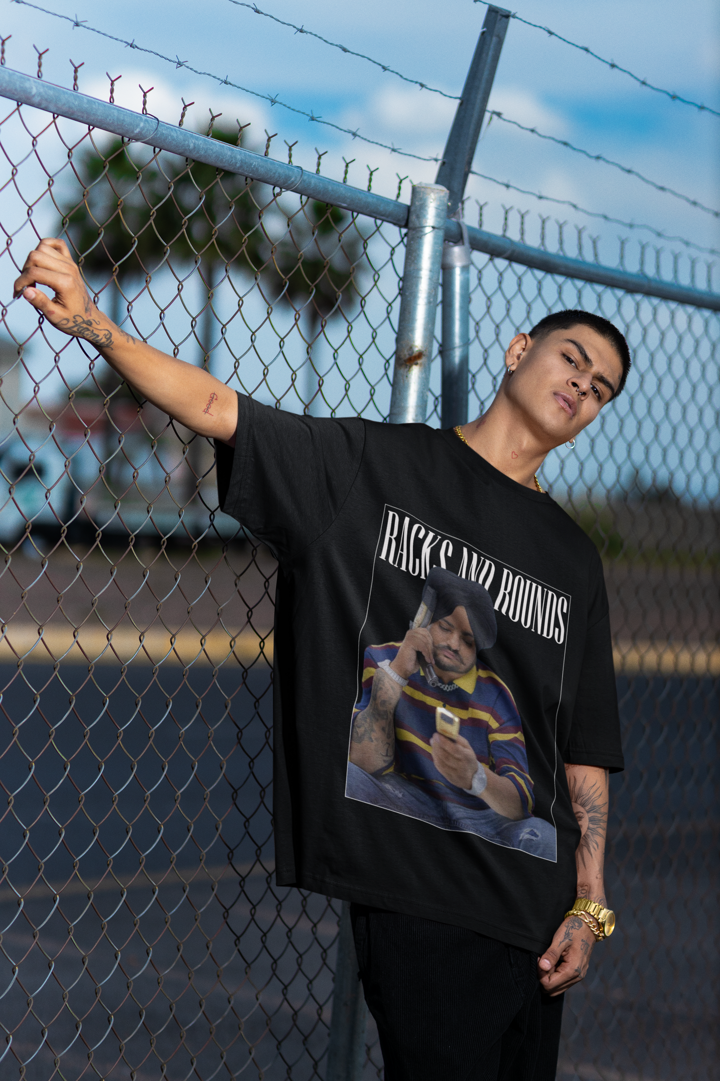 Premium Racks And Rounds Tribute Black T-shirt