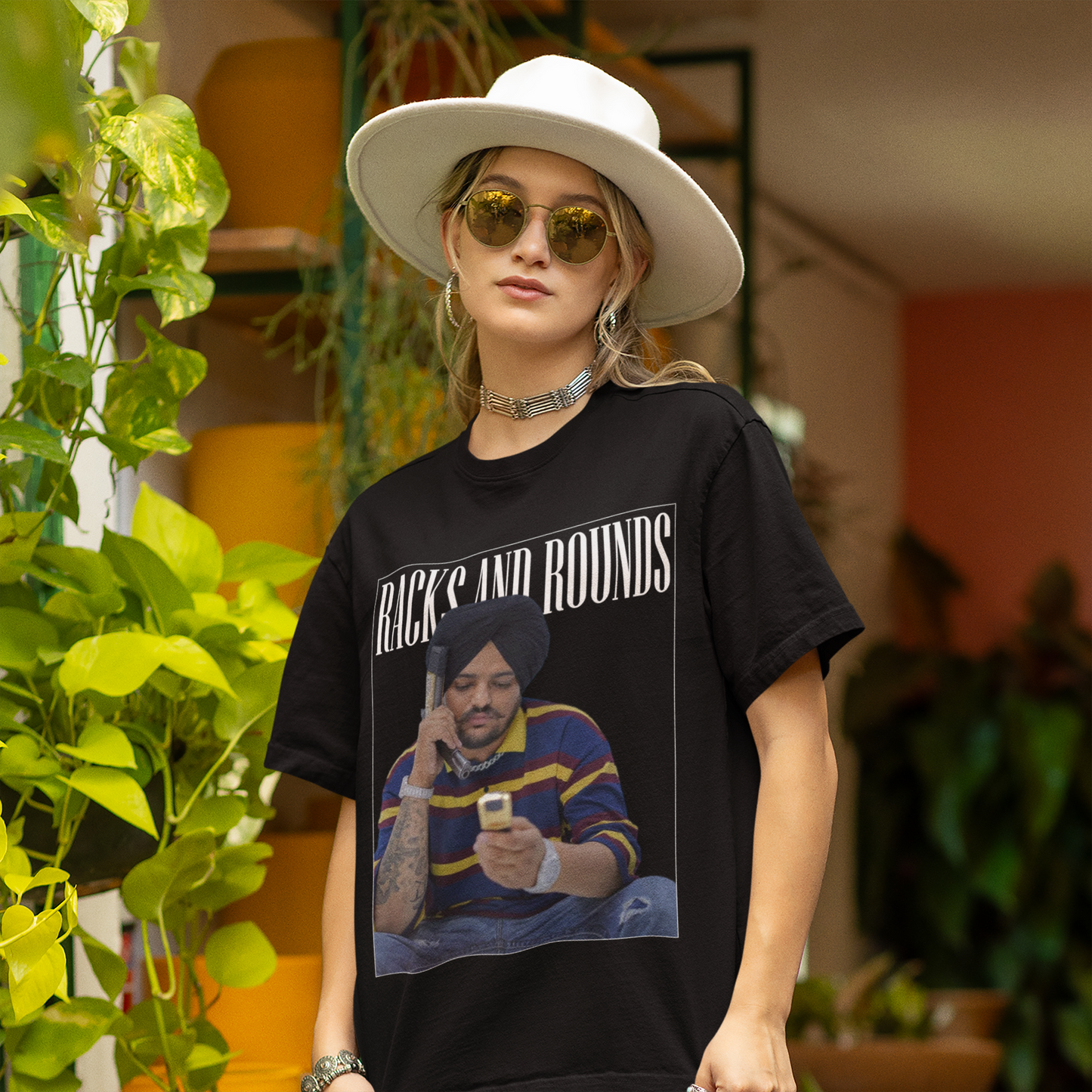 Premium Oversized 'Racks and Rounds' Tribute T-Shirt