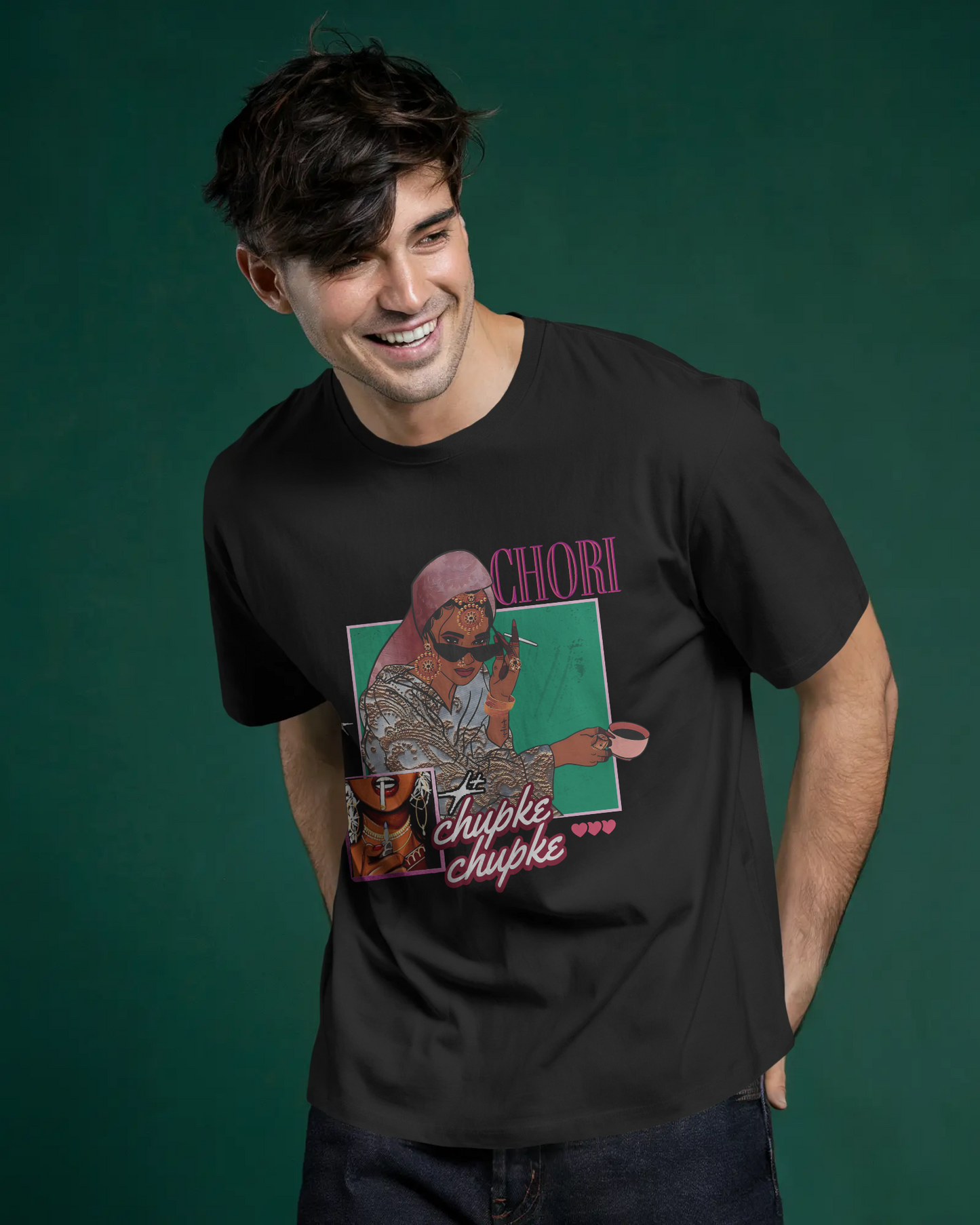 Premium Chori Chupke Chupke Oversized Graphic T-shirt