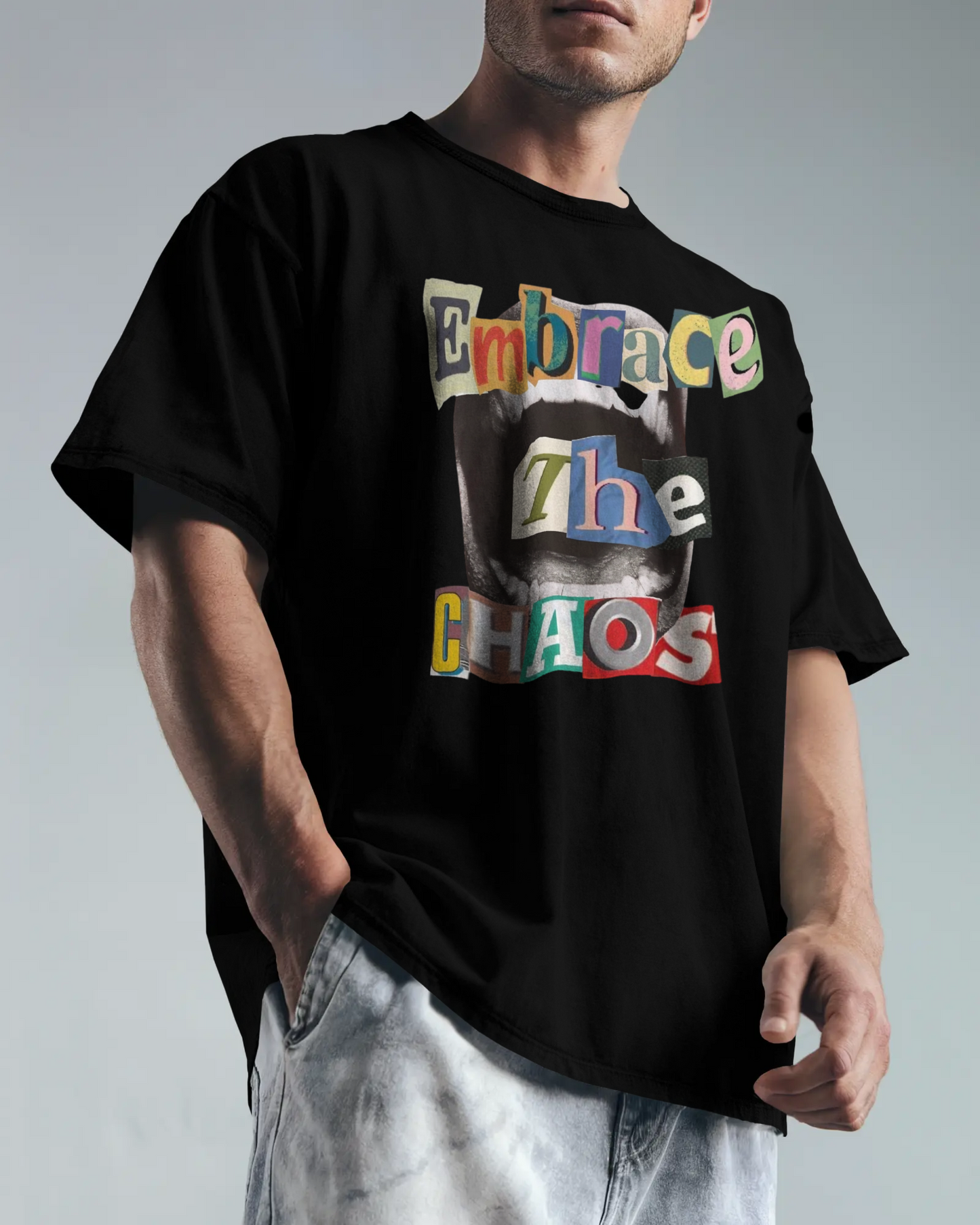 Premium Embrace The Chaos Oversized T-Shirt | Limited Edition