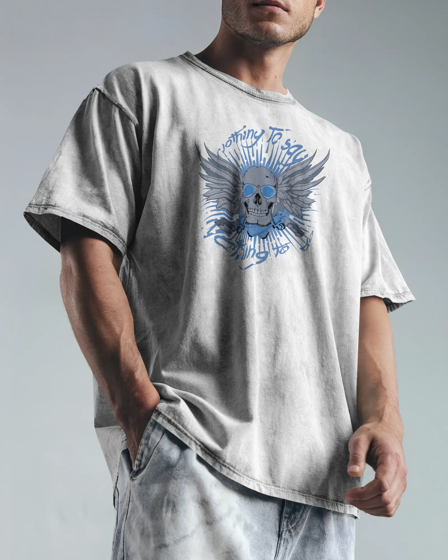 Premium Winged Skull Oversized T-shirt | Limited Edition