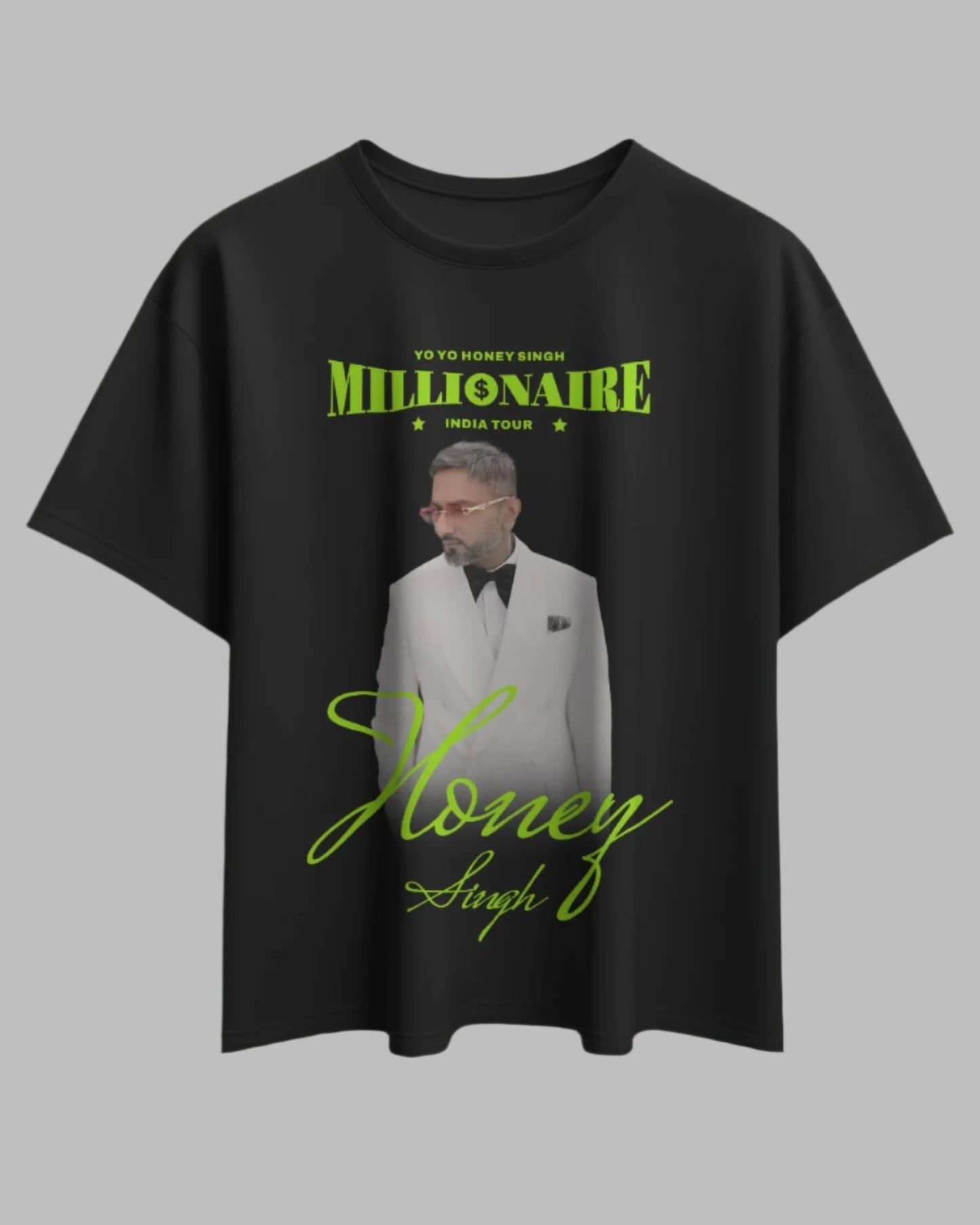 Yo Yo Honey Singh "Millionaire" India Tour Premium Concert T-Shirt With TWO Fridge Magnets FREE - YORD