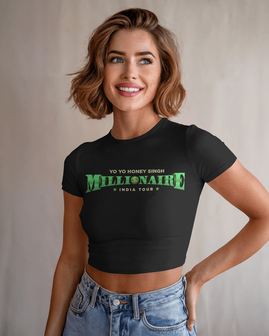 Yo Yo Honey Singh "Millionaire India Tour" Premium Croptop - Luxury Concert Wear - YORD