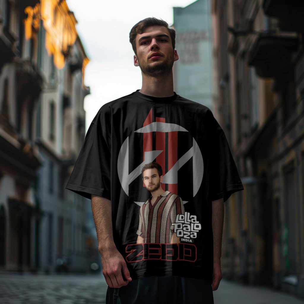 ZEDD Premium Oversized Luxury T-Shirt – Lollapalooza India Edition - YORD