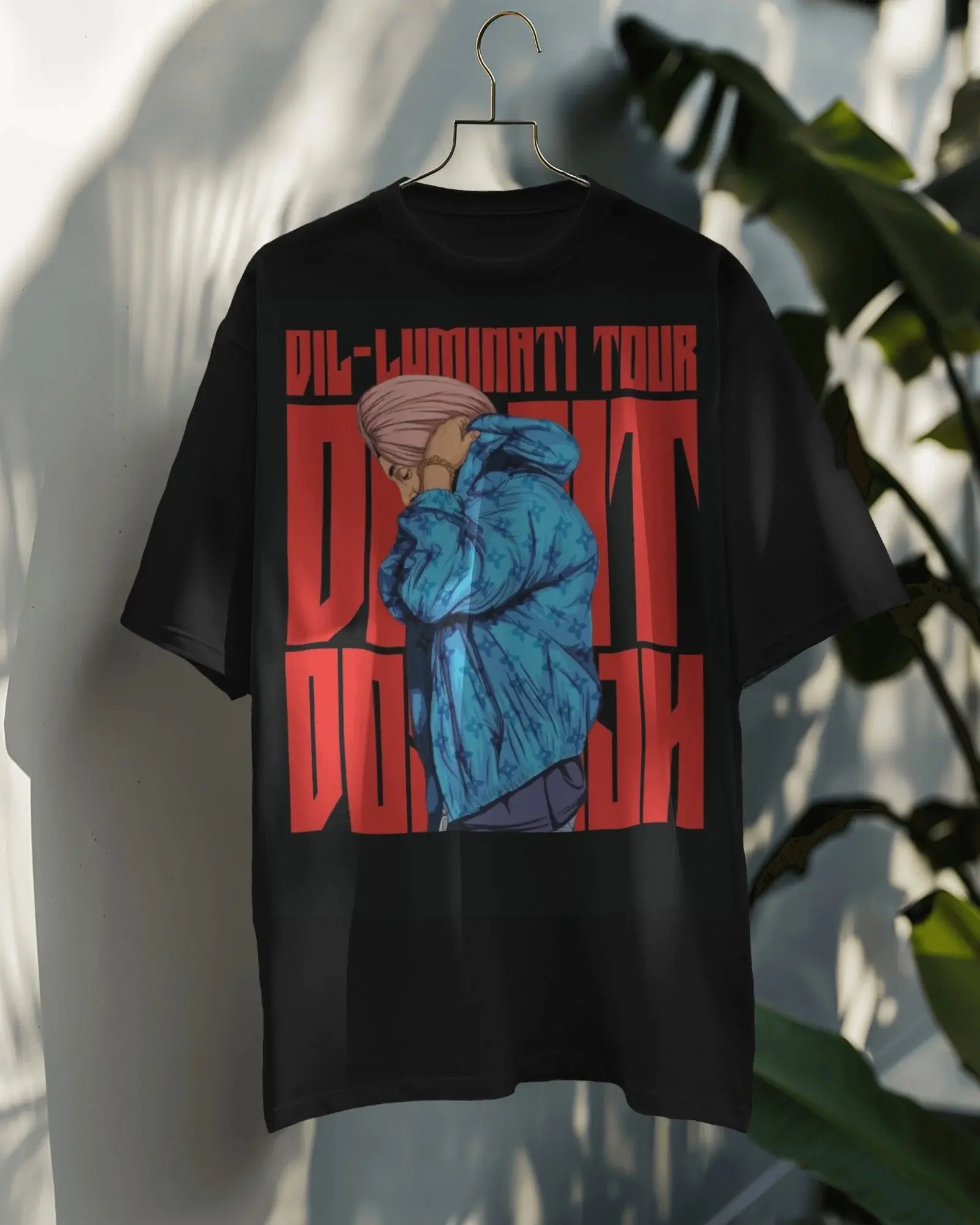 Gold Diljit + Tshirt Unisex