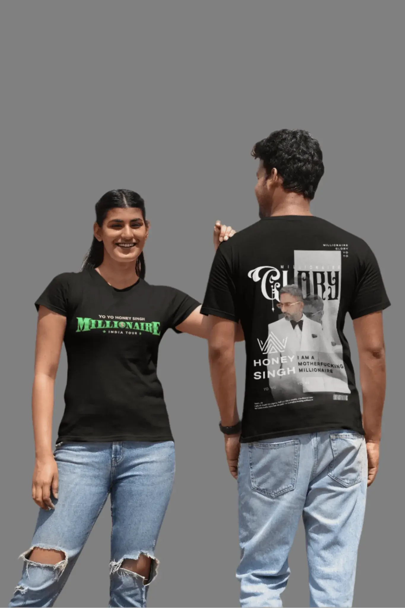 Yo Yo Honey Singh Premium Concert T-Shirt With TWO Fridge Magnets FREE